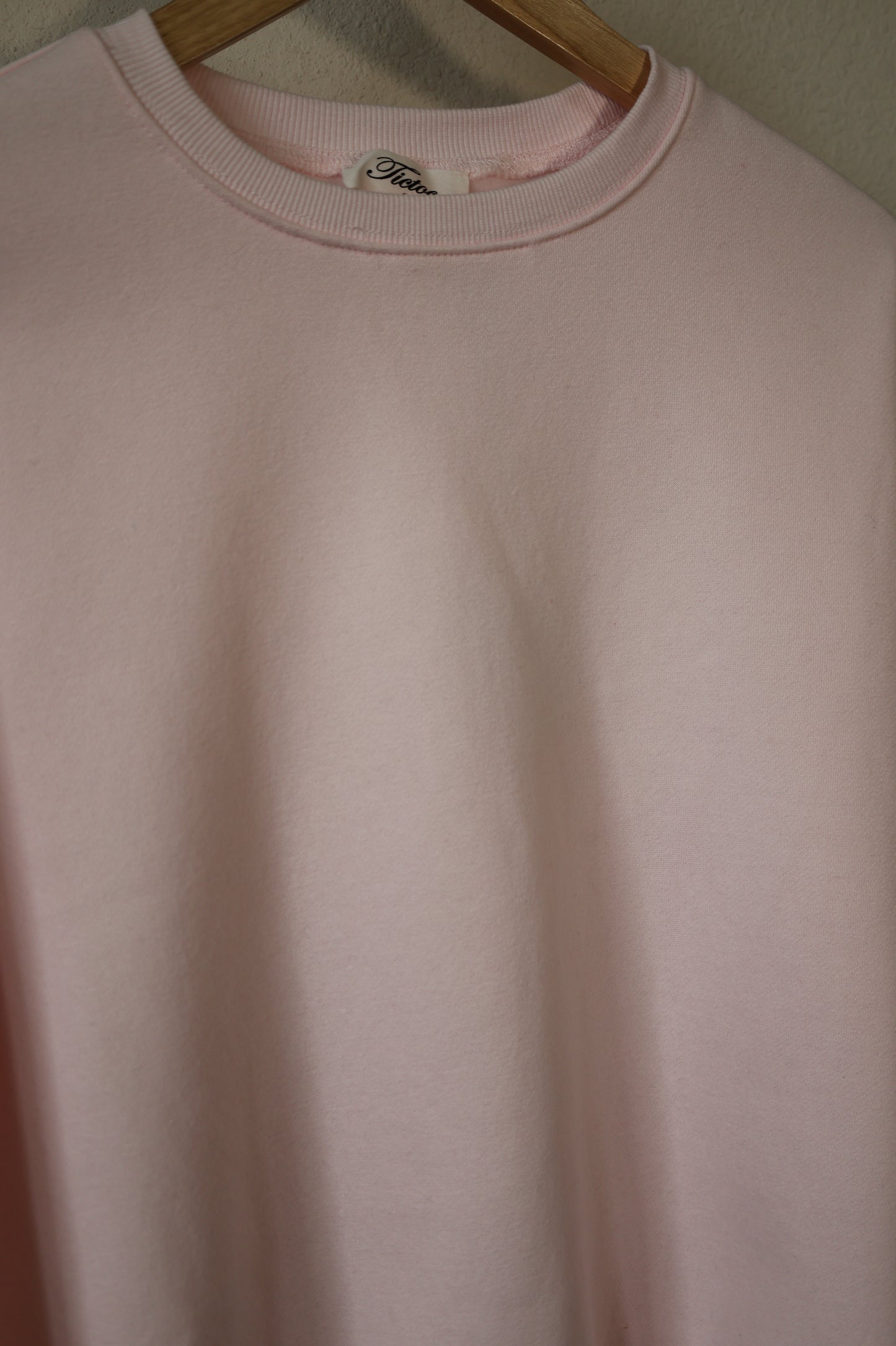 TICTOC - VARSITY Fleece Crew Neck Pullover Sweatshirt