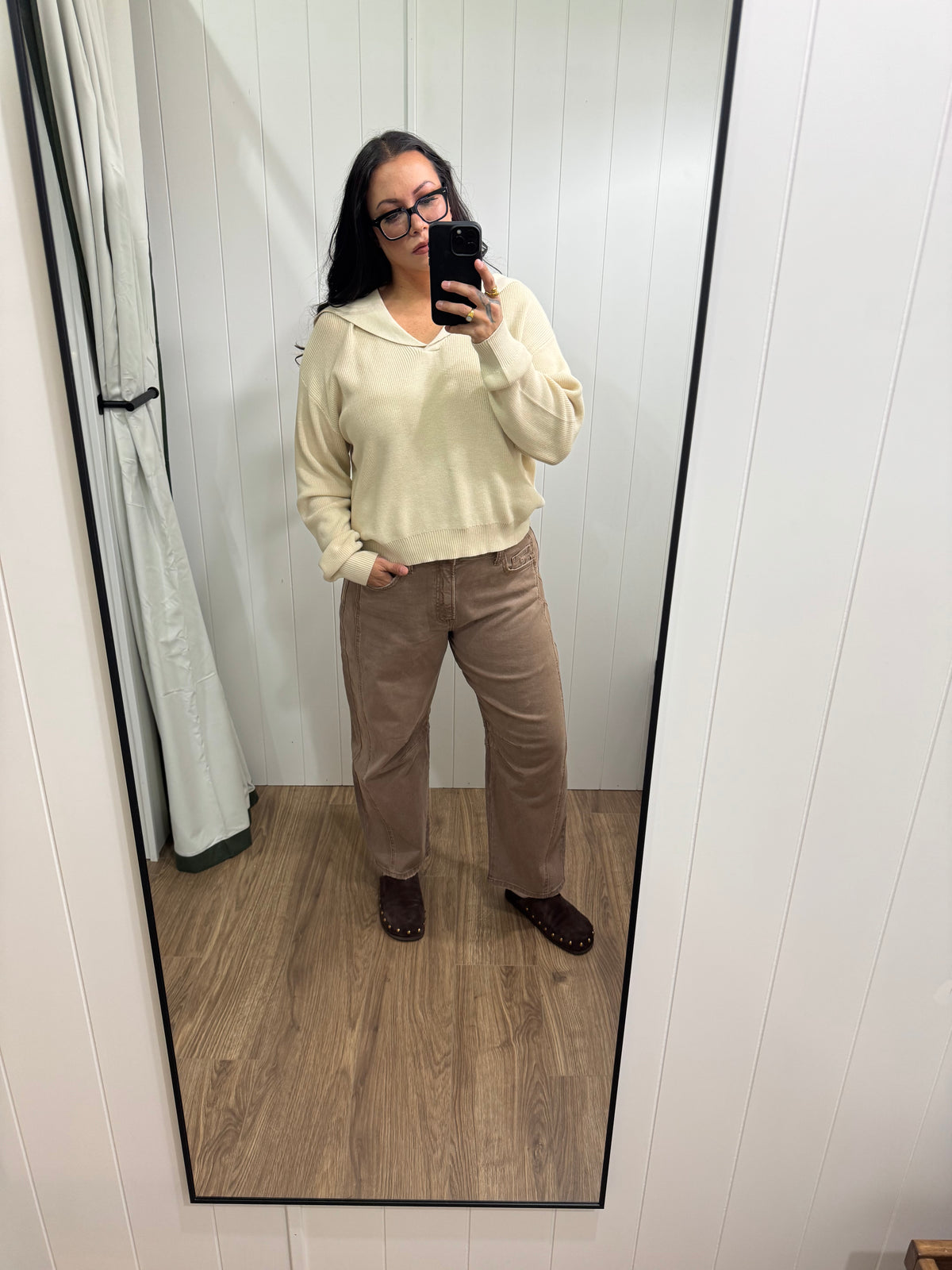 Desert Highway High rise crop barrel jeans