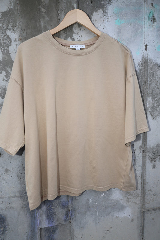 Hyfve - Light Brown Oversized Tee 100% cotton