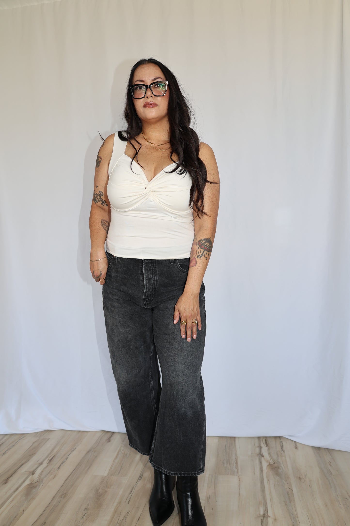 Better Things twisted front soft tank top