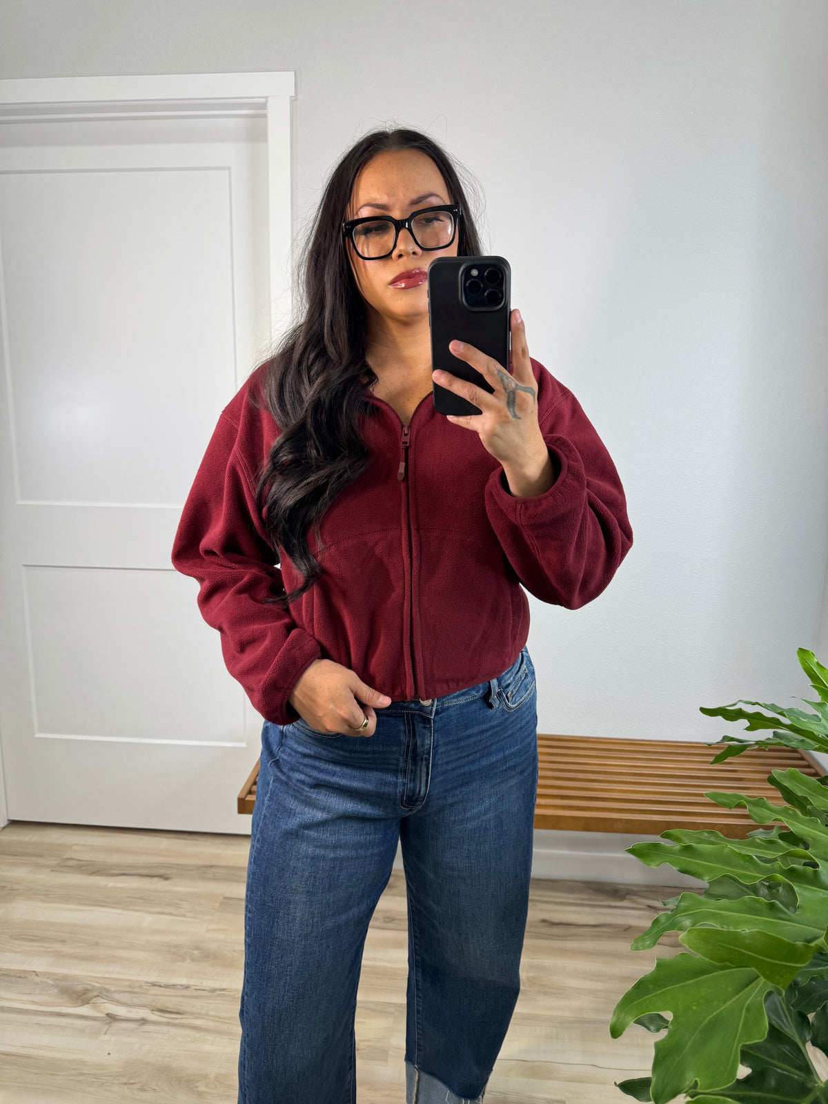 What's The Forecast cozy zip up jacket