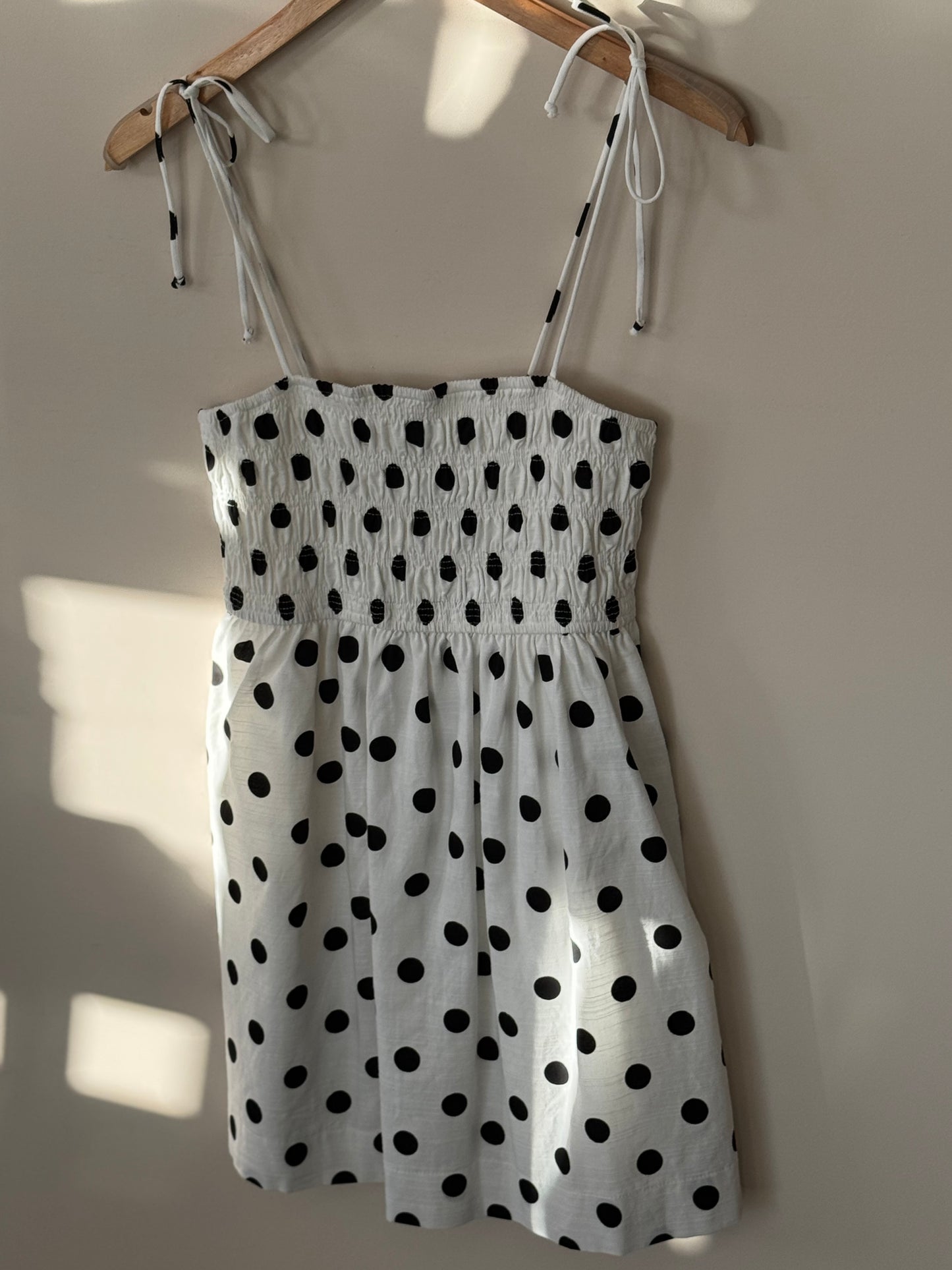 Papermoon - Polka Dot Smocked Mini Dress