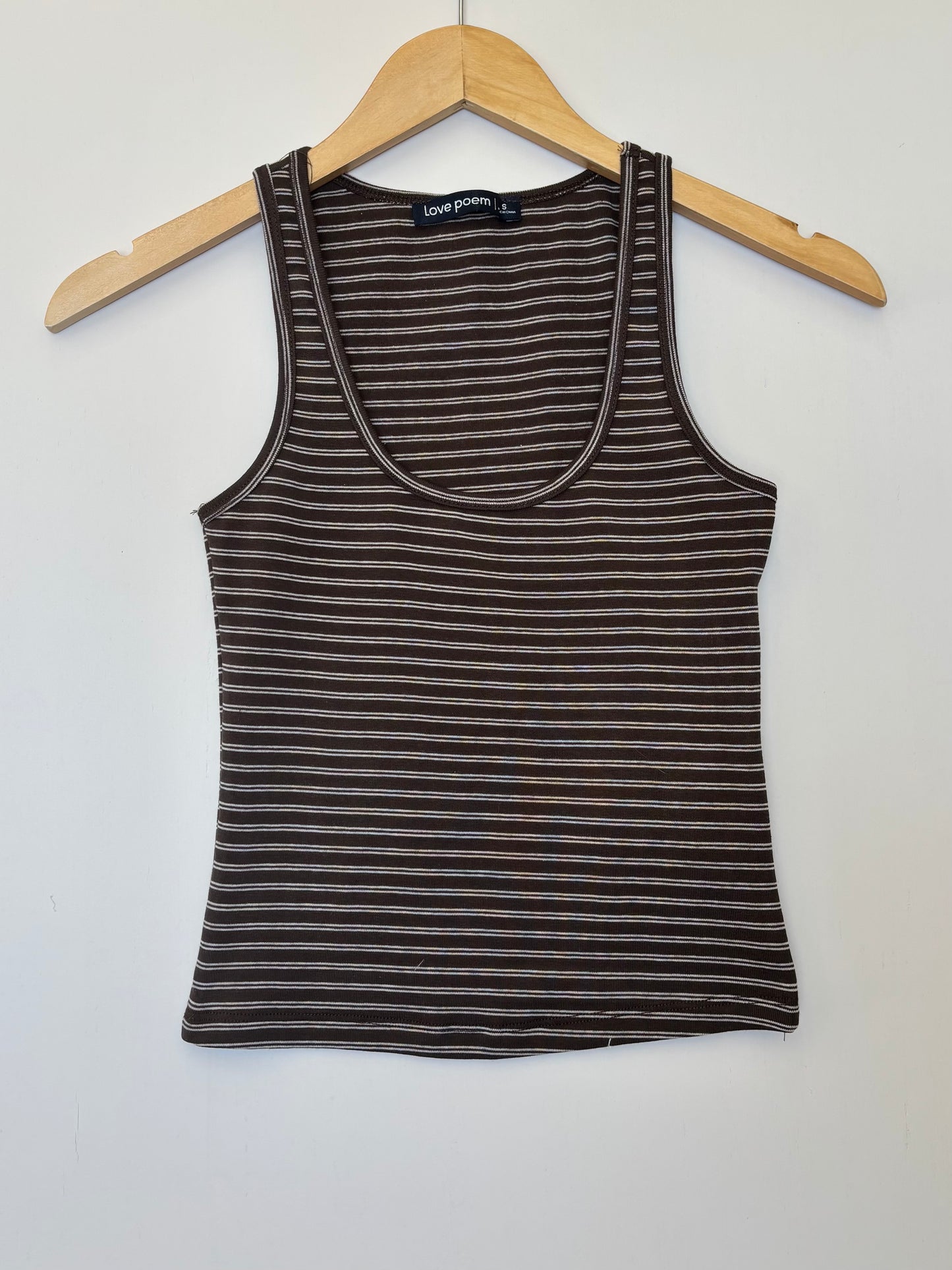 Love Poem - Candy Stripe Scoop Tank