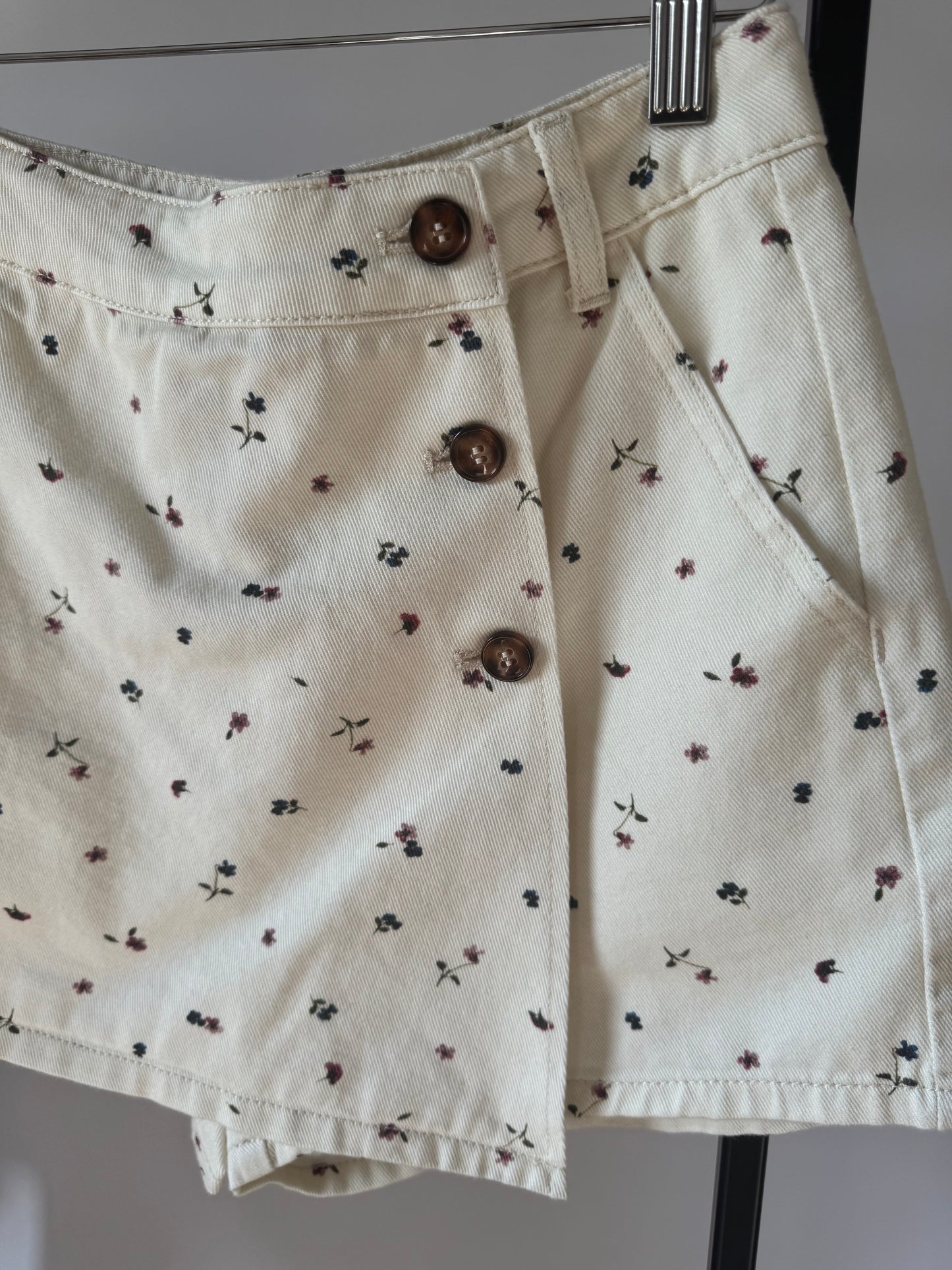 Miou Muse - Micro Floral Wrap Skort