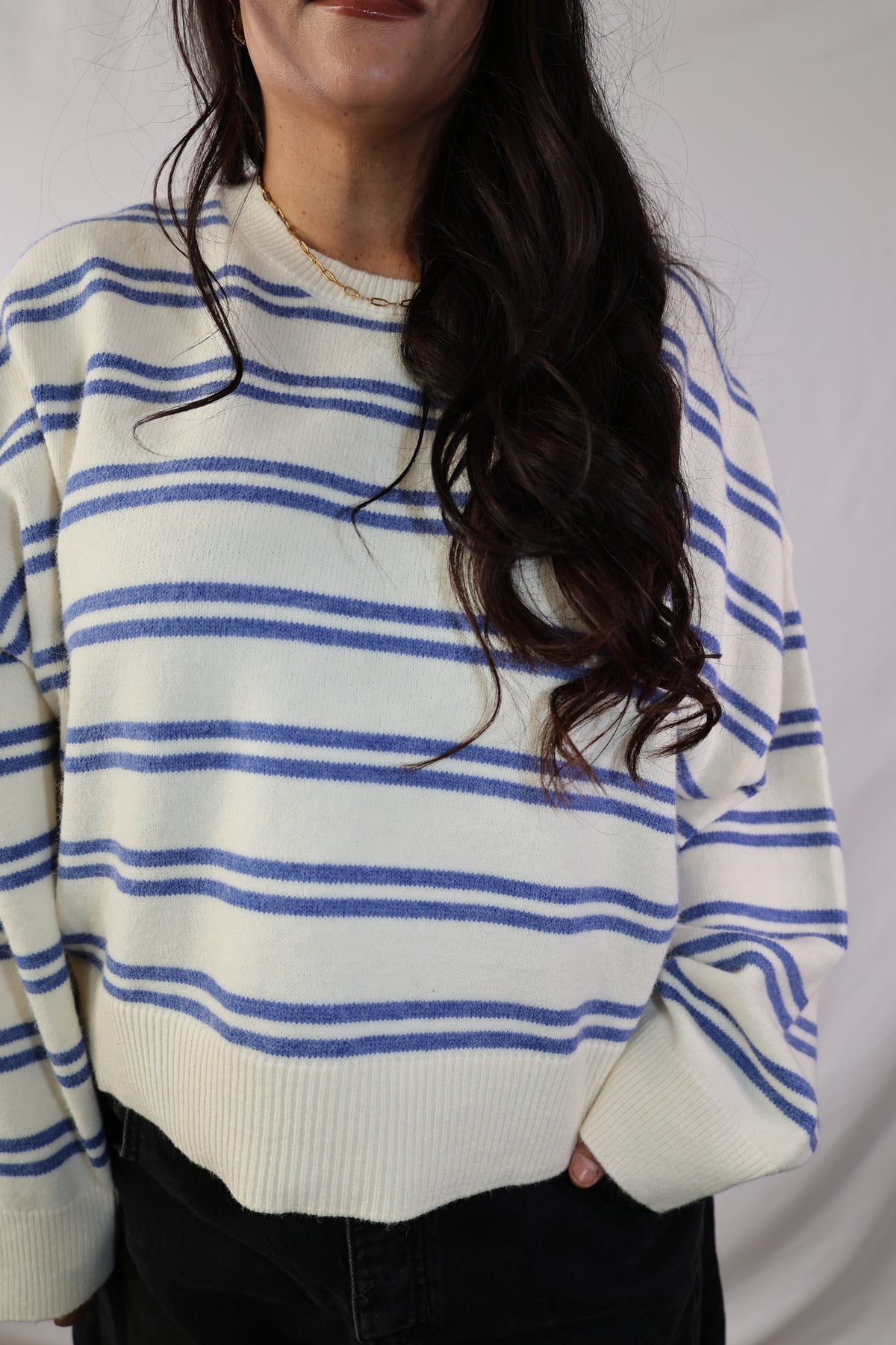 Remember When oversized stripe sweater
