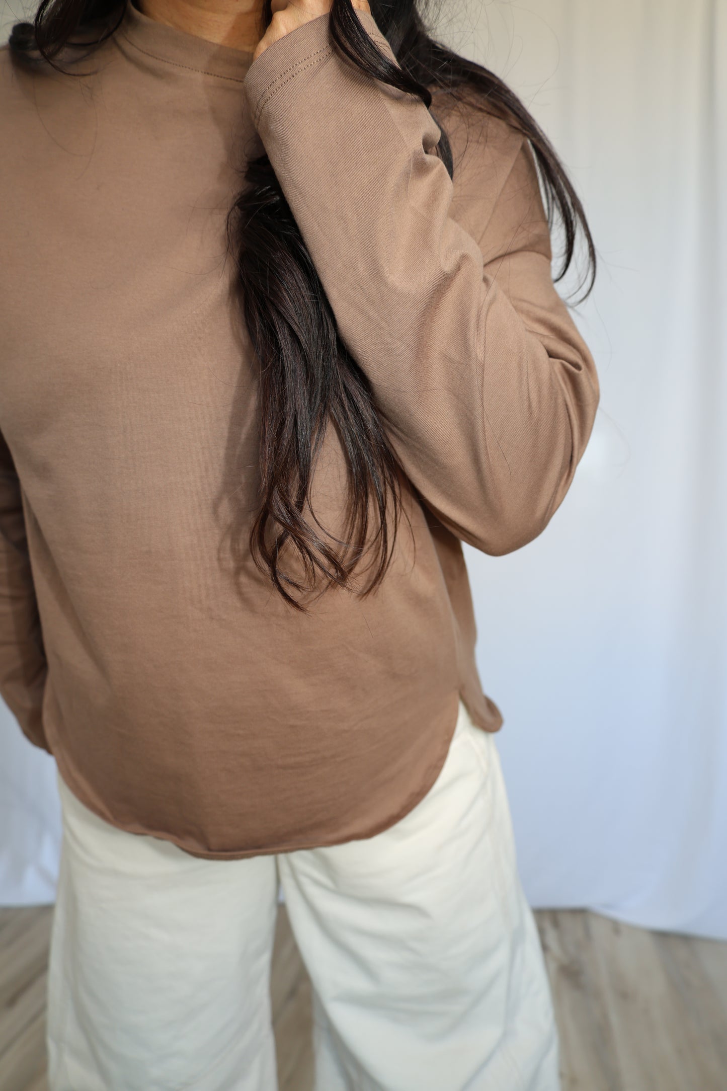 That's Facts oversized boxy long sleeve tee