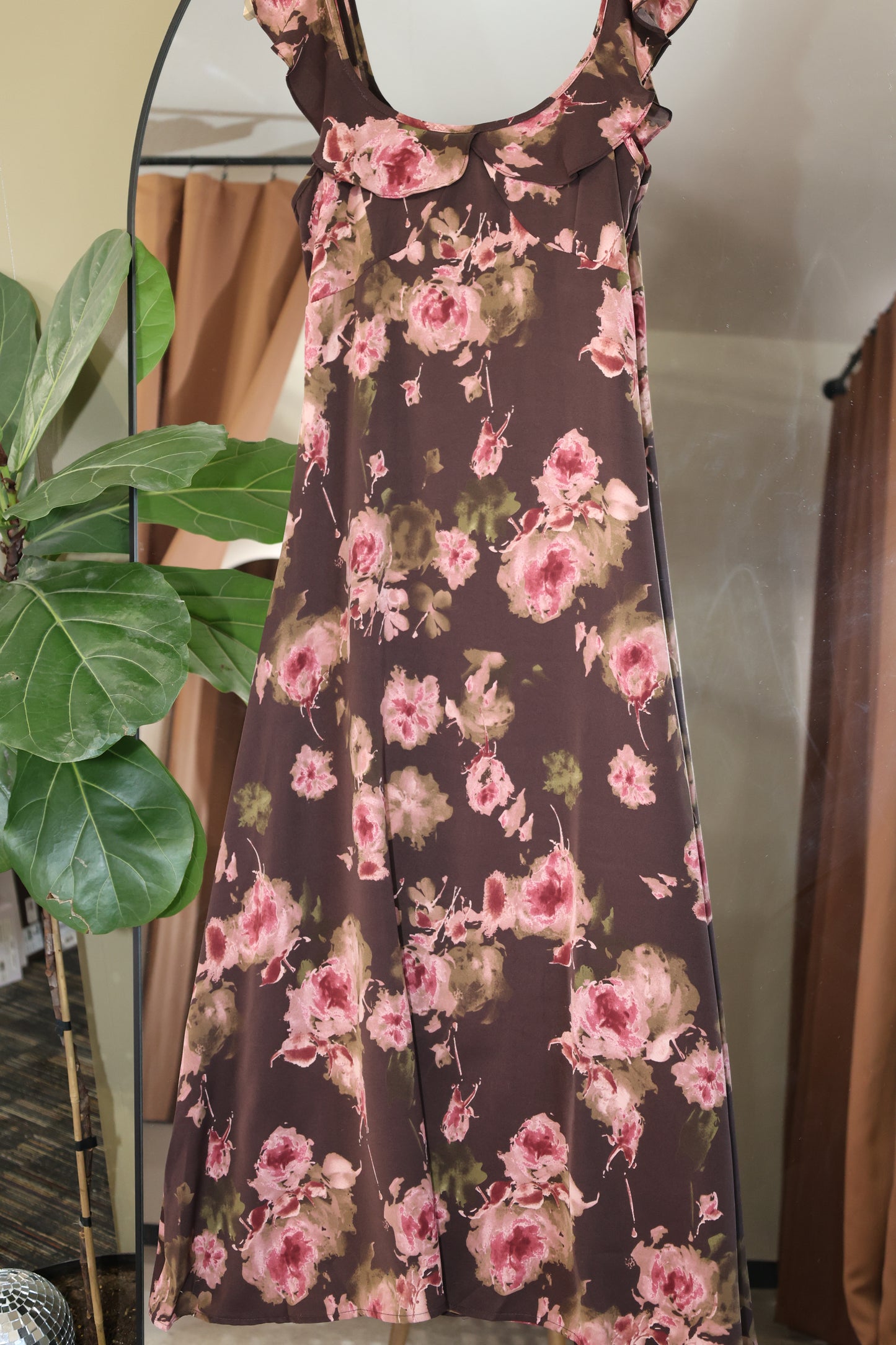 ROSIE POSIE -Rosy Mocha Slip Dress