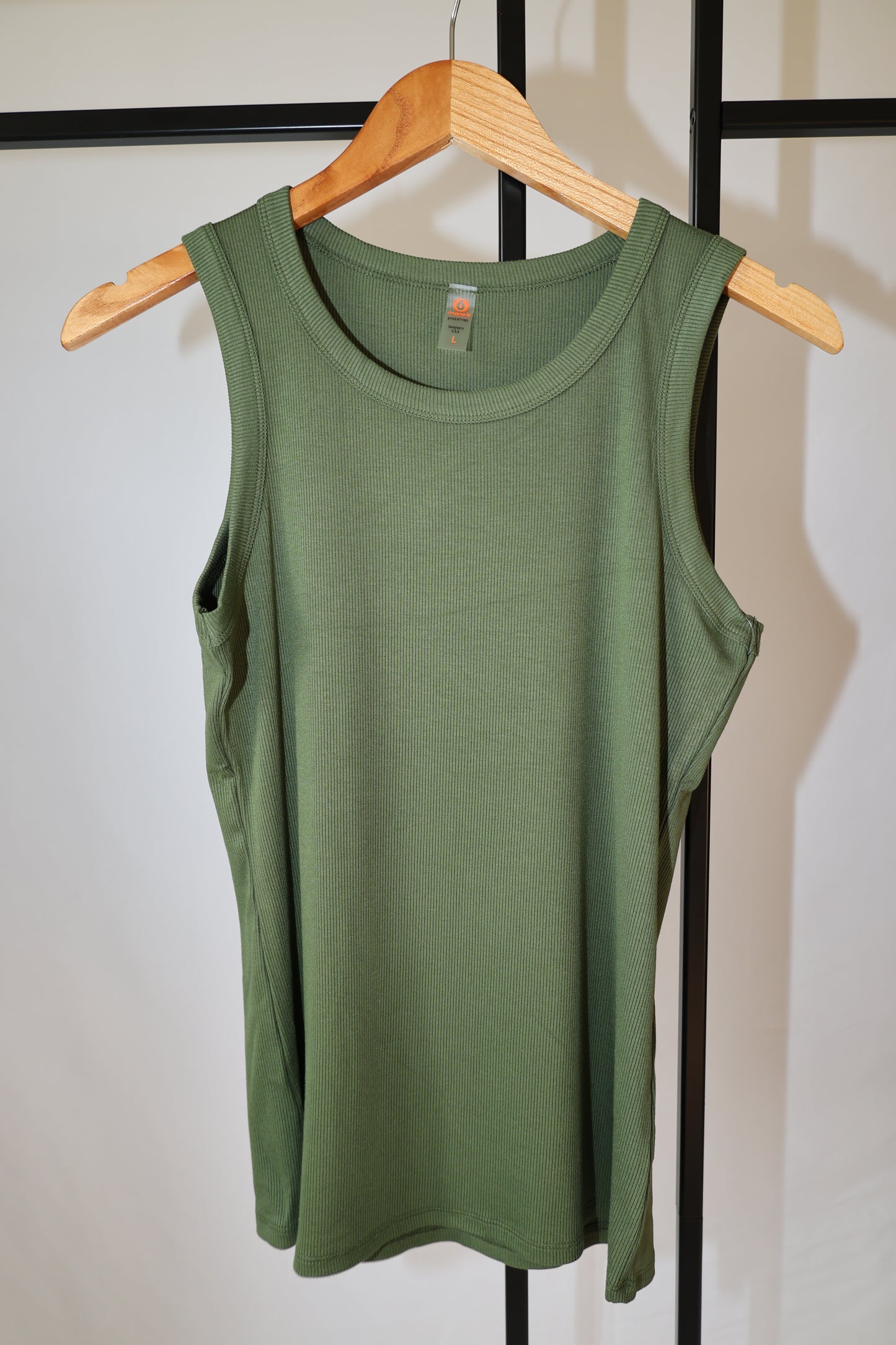 Mono B - Essential Micro-Ribbed Athleisure Tank Top