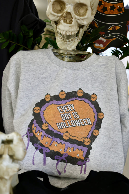 WKNDER - Every Day is Halloween Cake Graphic Sweatshirt