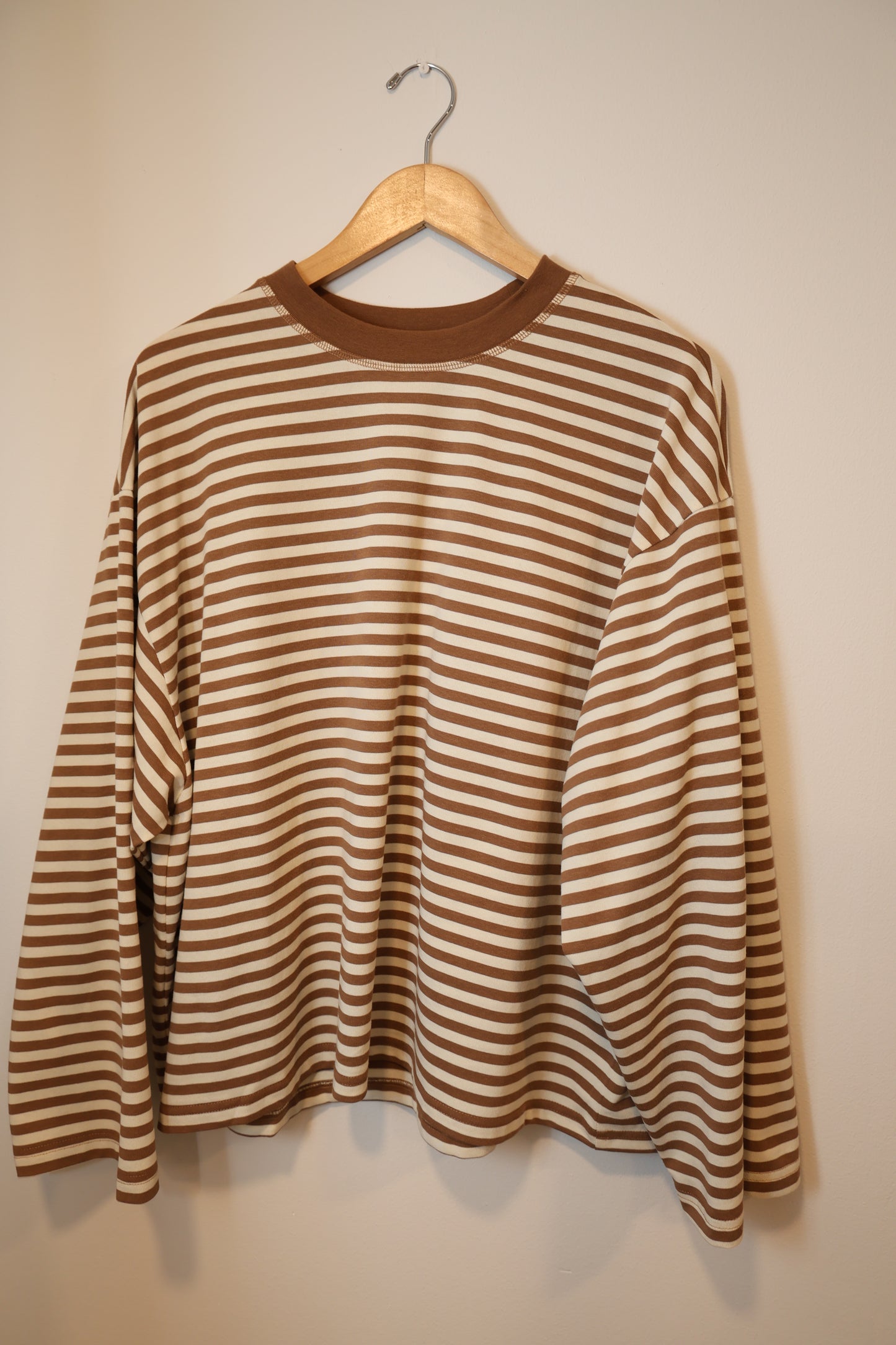 AEMI + CO - Oversized Stripe Long Sleeve Top