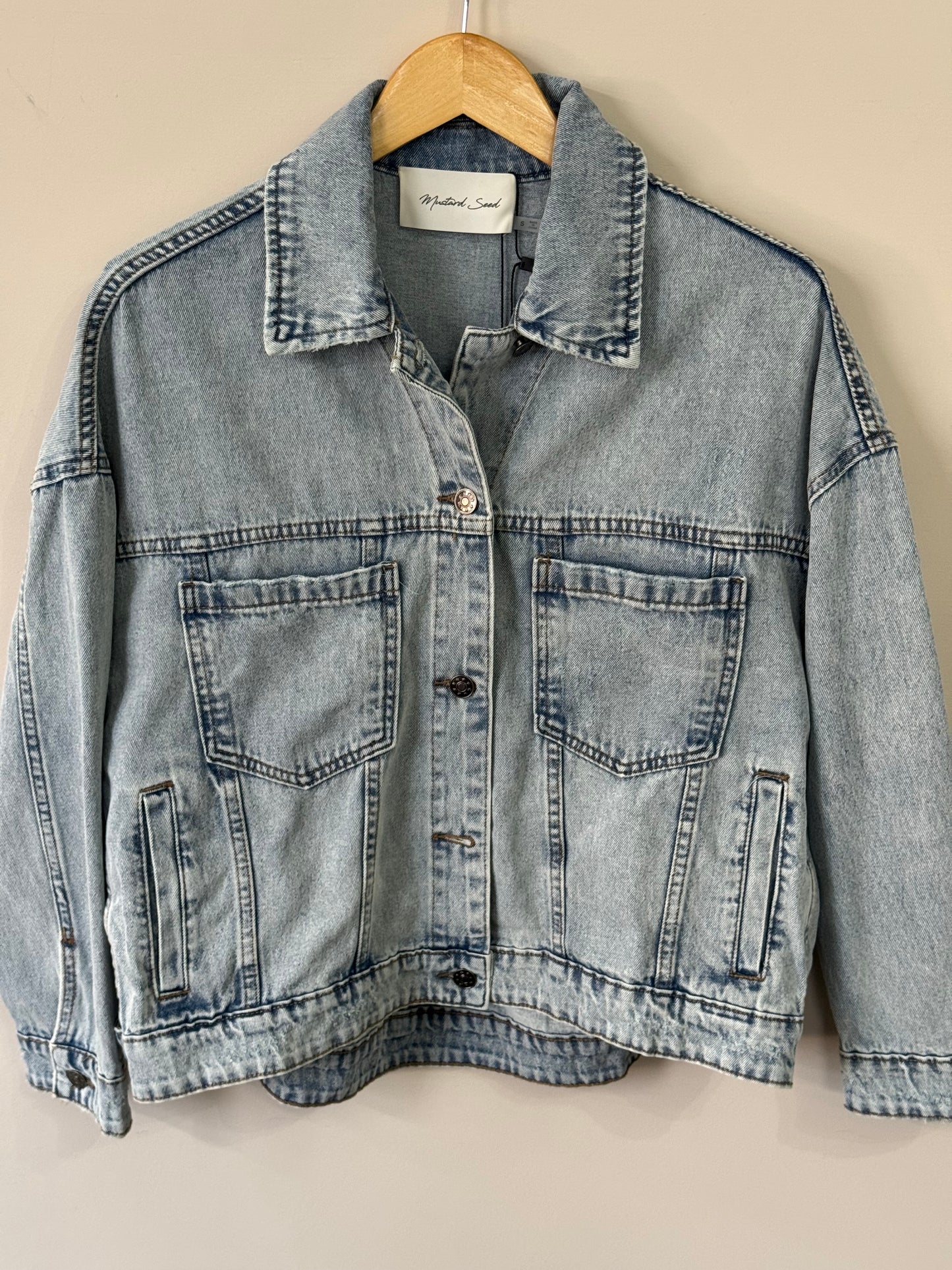 Mustard Seed - Vintage Wash Pleated Back Jacket