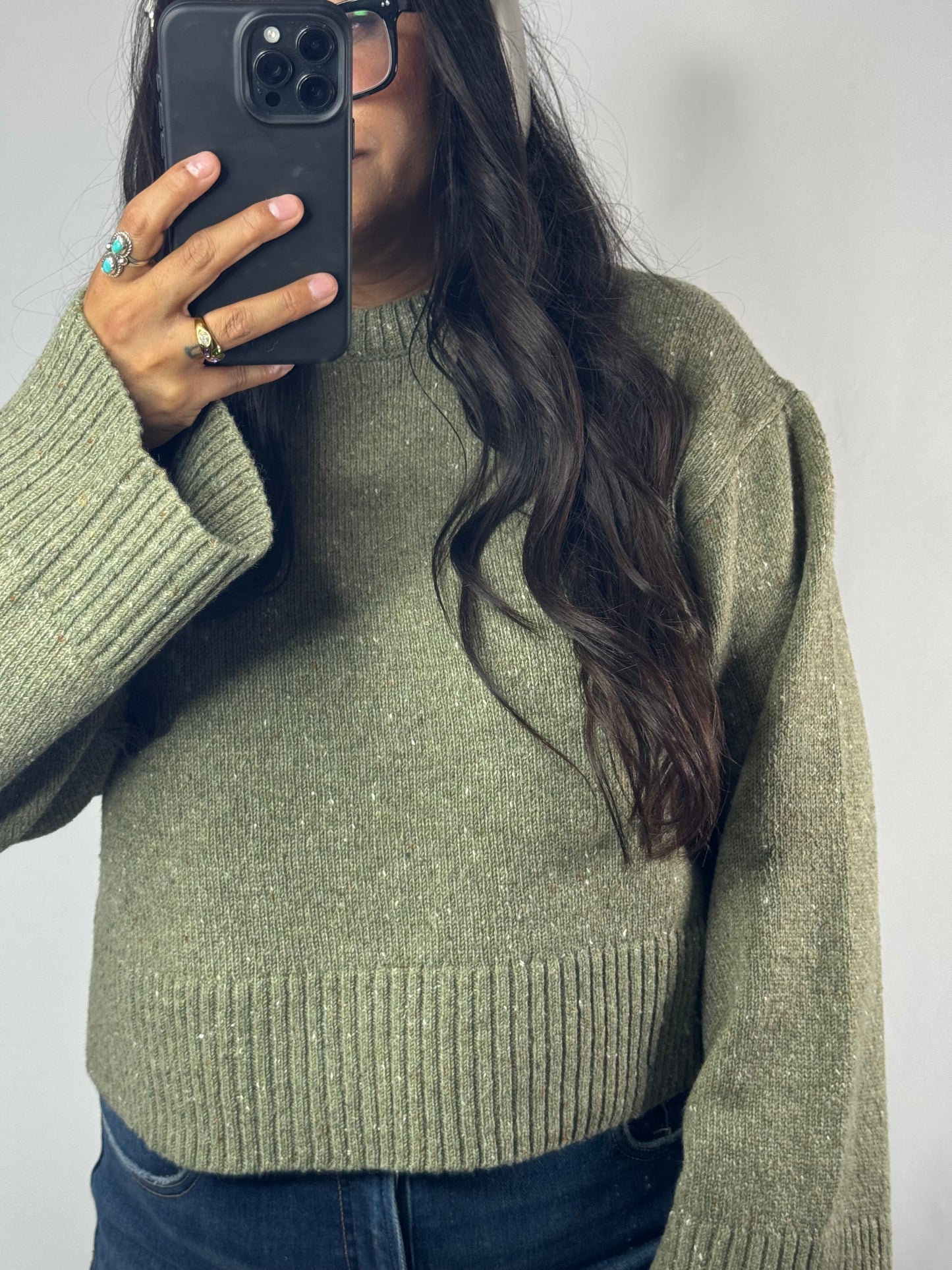 Let's Get Coffee sprinkled effect sweater
