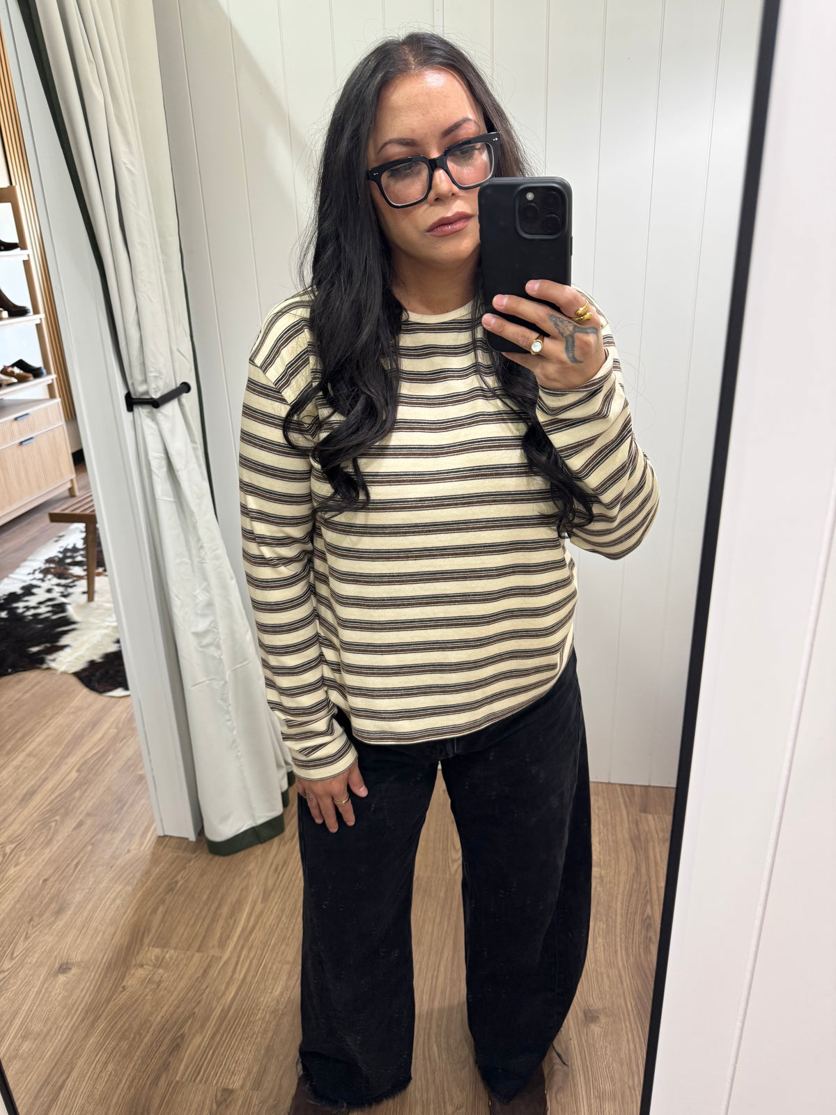 How's It Gonna Be stripe long sleeve