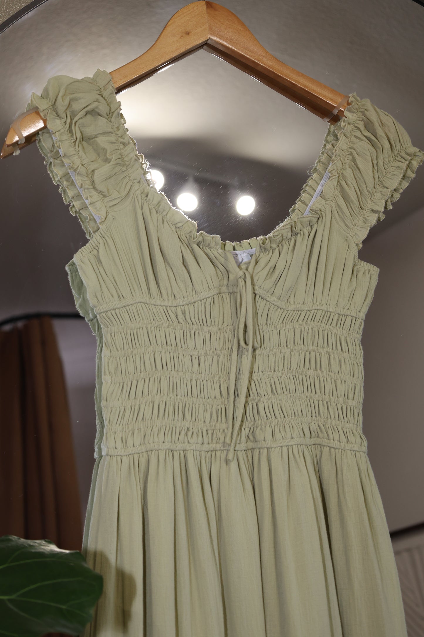 Sky to Moon - SOLID COLOR CAP SLEEVE FIT&FLARE MAXI DRESS