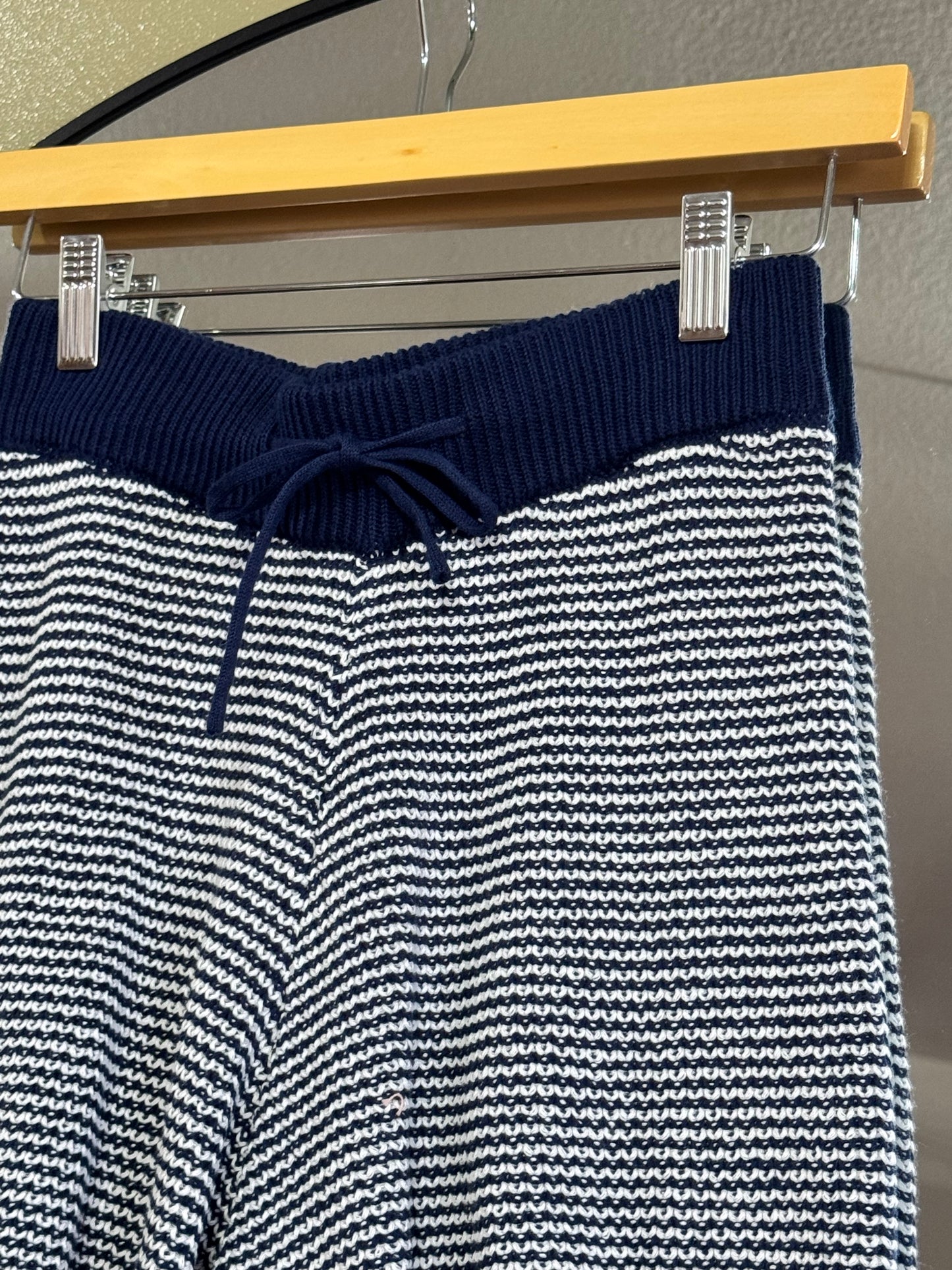 SKIES ARE BLUE Stripe knit shorts