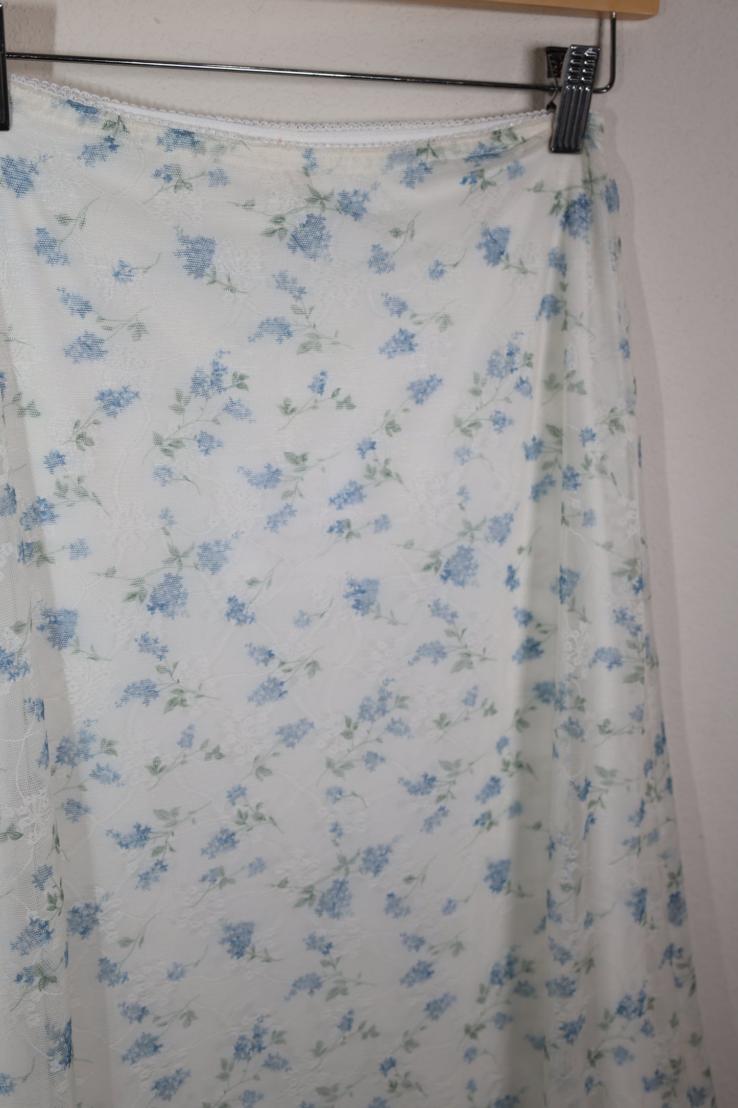 Baevely by Wellmade USA - PRINTED FLORAL MIDI SKIRT