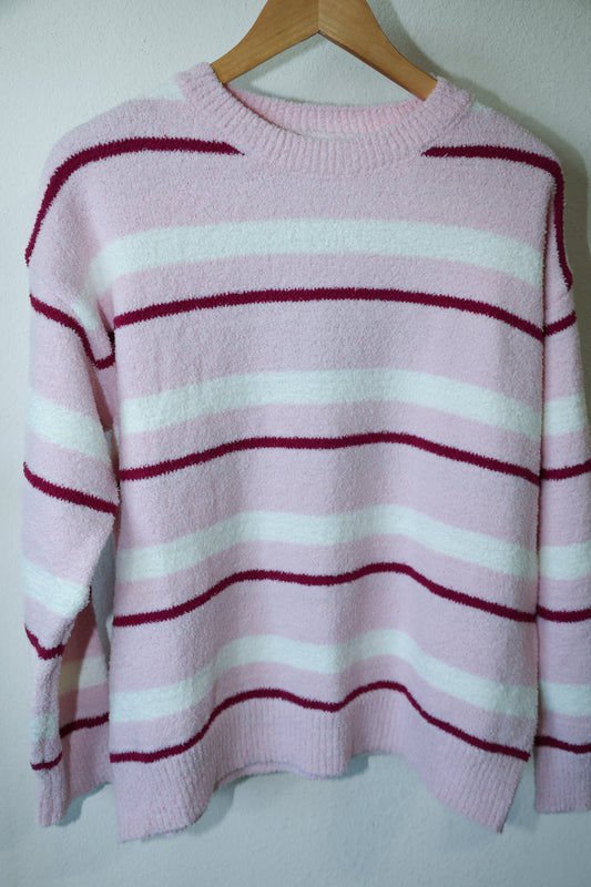 Le Lis Cozy long sleeve stripe sweater top