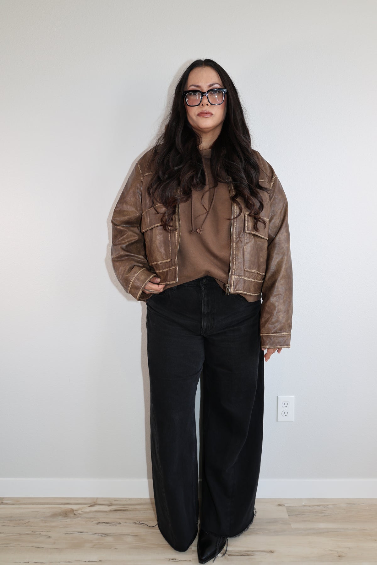 Anywhere With You faux leather jacket
