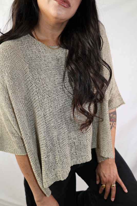 Seaside knit pullover sweater