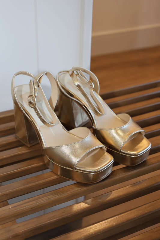 Felicia Metallic Leather Heels