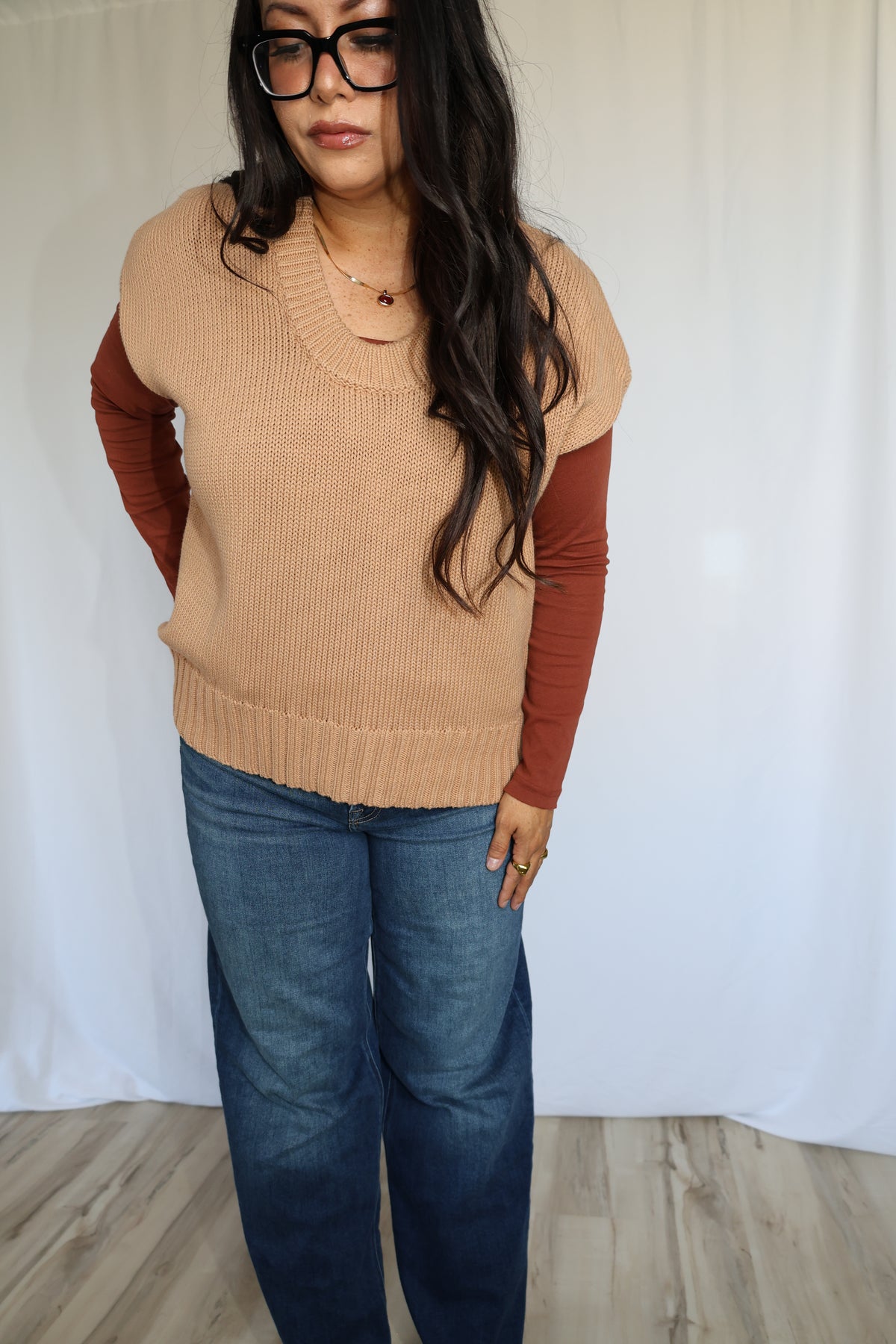 Where Do I Sign chunky knit sweater vest