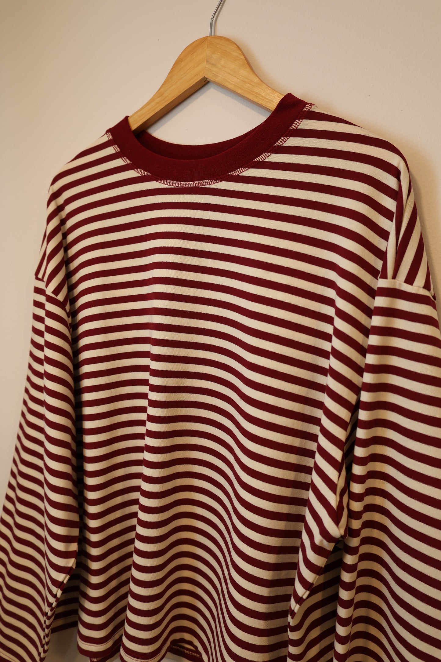 AEMI + CO - Oversized Stripe Long Sleeve Top