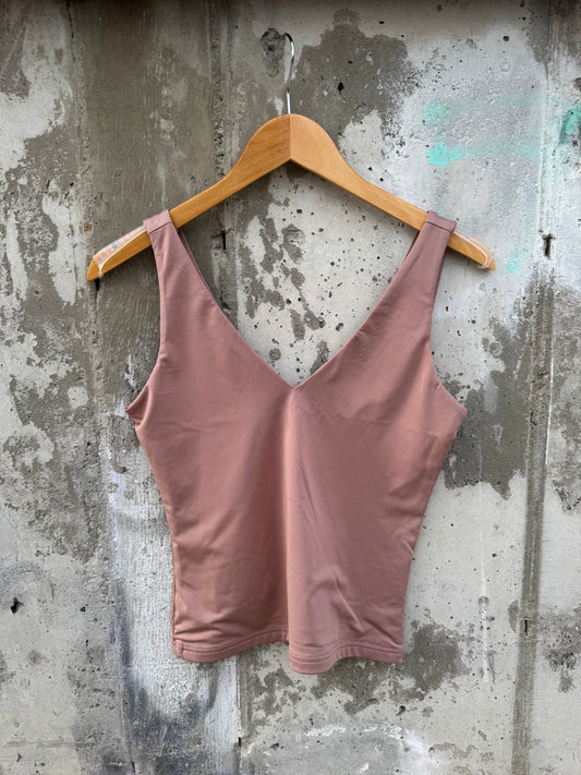 Dress Forum - Soft Mauve V-Neck Tank