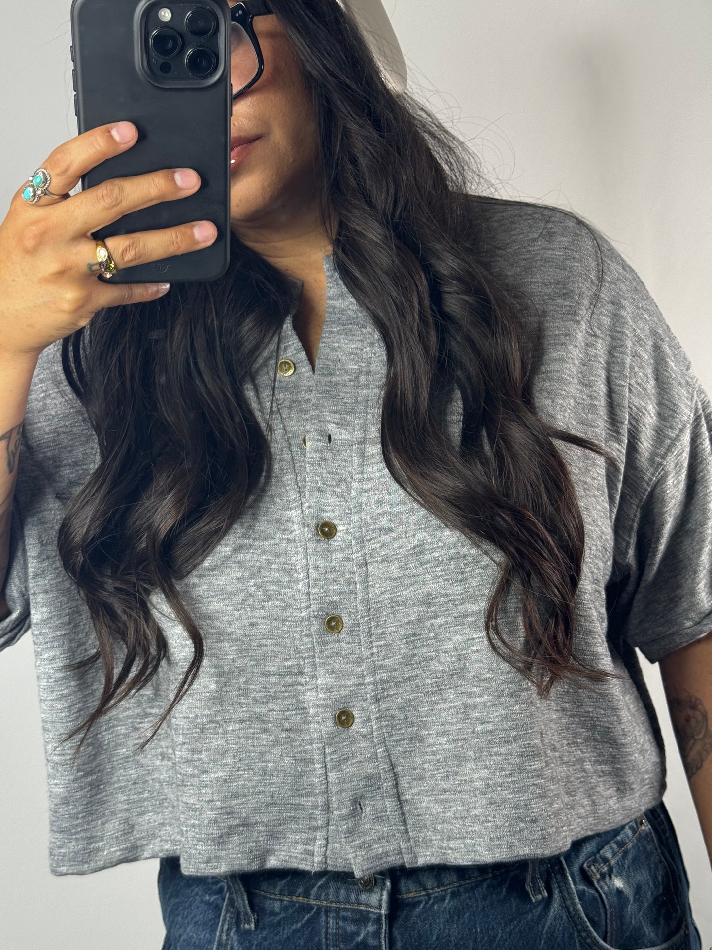 You've Got It short sleeve button up short cardigan