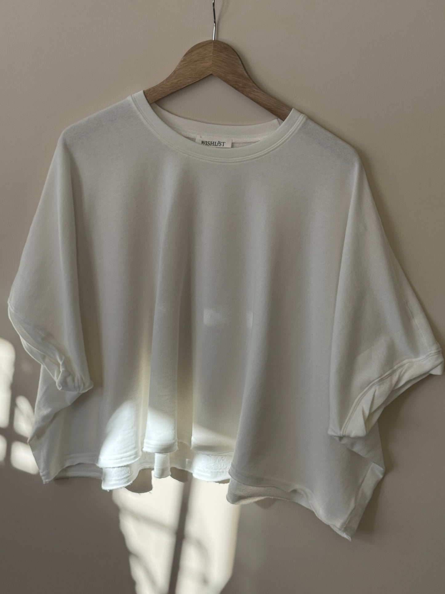 Wishlist - Oversized Relaxed Crop Knit Tee
