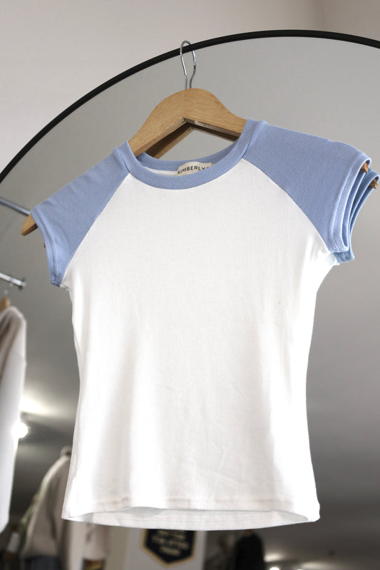 Kimberly C Blue Baby Tee