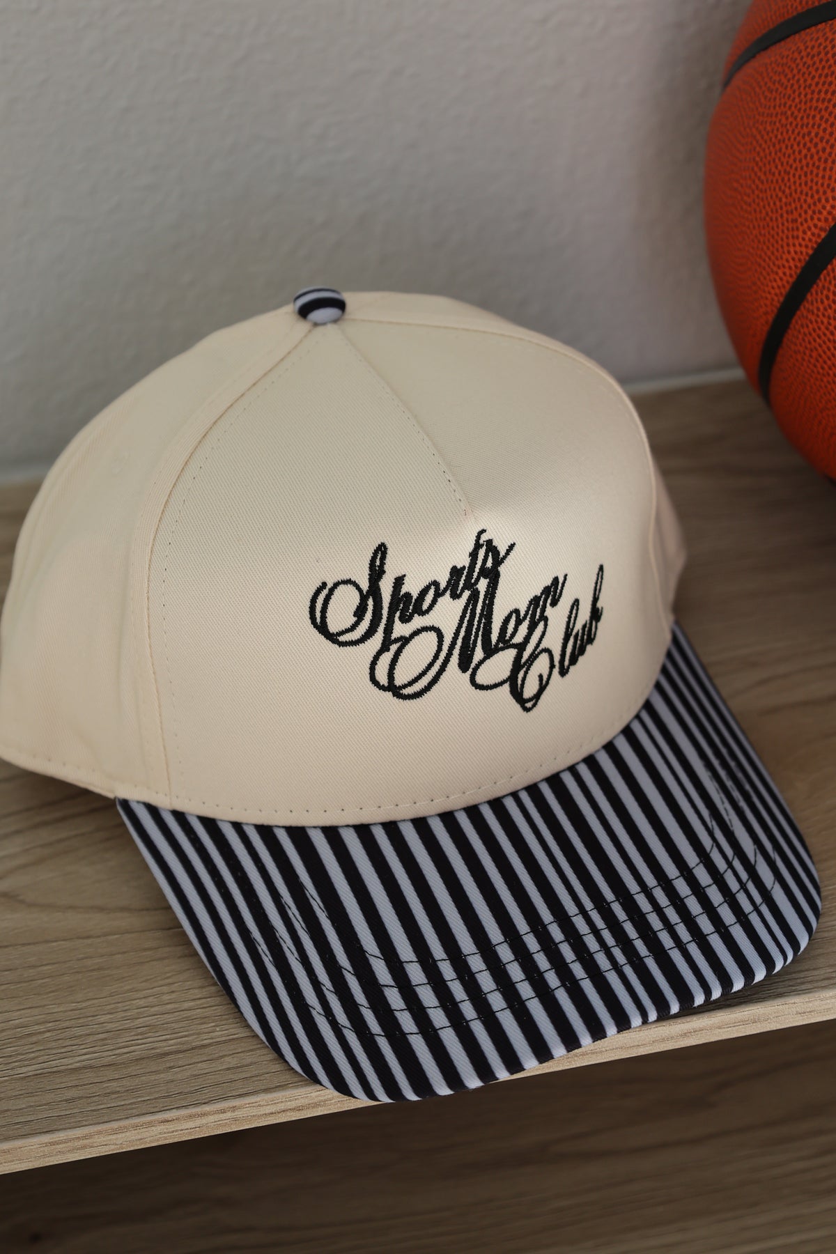 Ruby Moon - Sports Mom Club Black Striped Hat