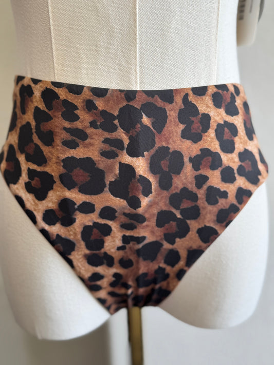 Envya - Hailey Cheetah Print High Waisted swim Bikini Bottoms