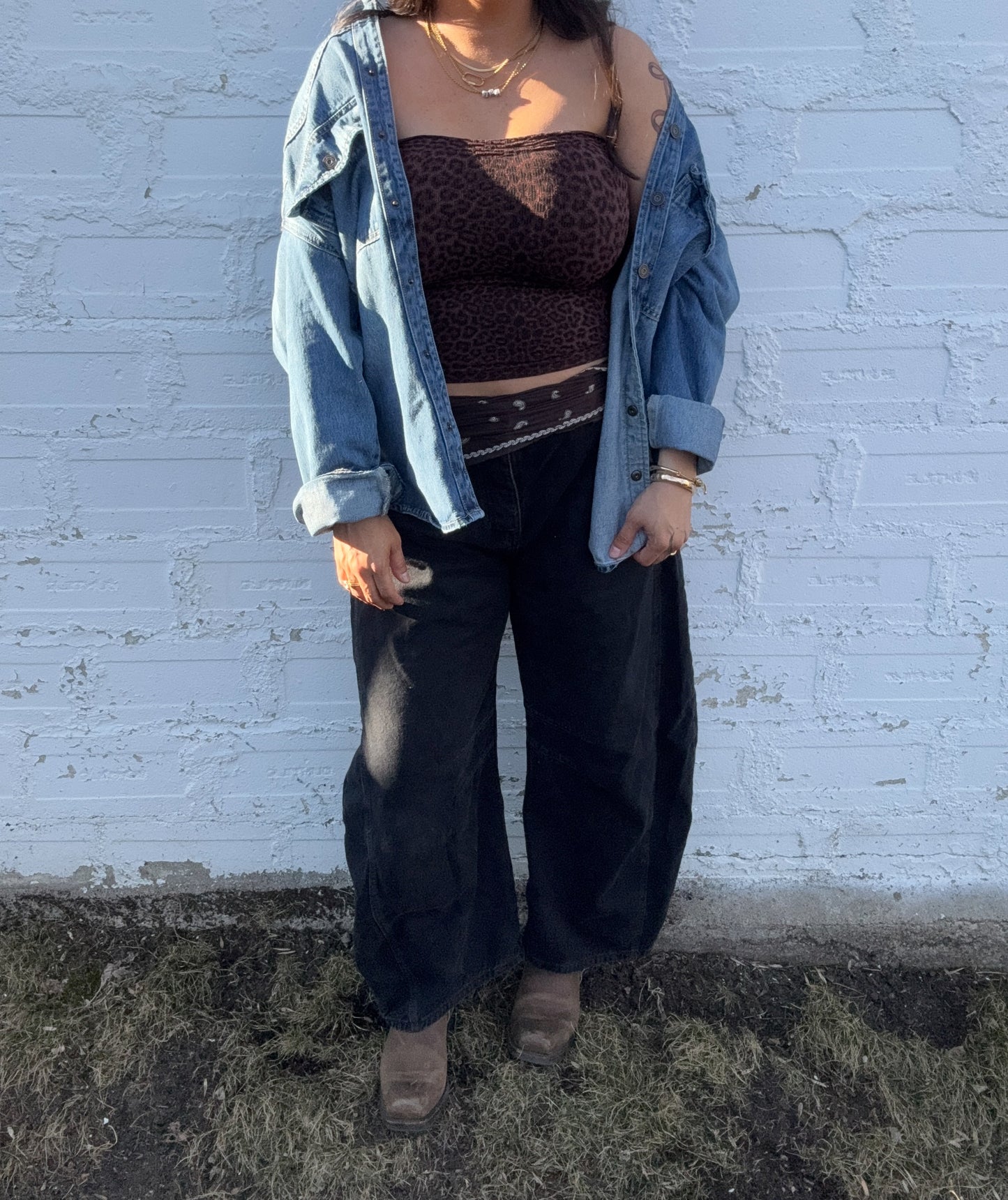 Hidden Jeans - Medium Dark Classic Oversized Western Shirt