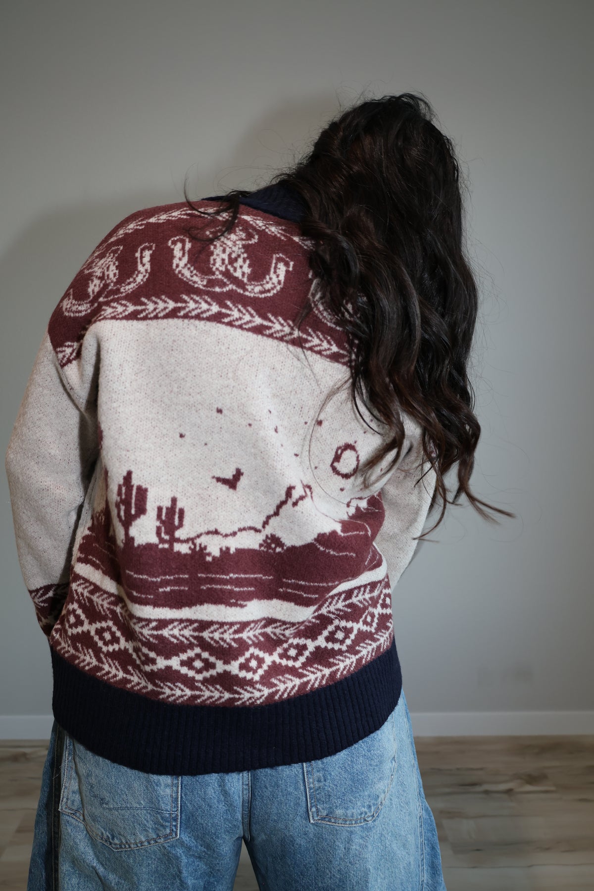 Further West toggle button cardigan