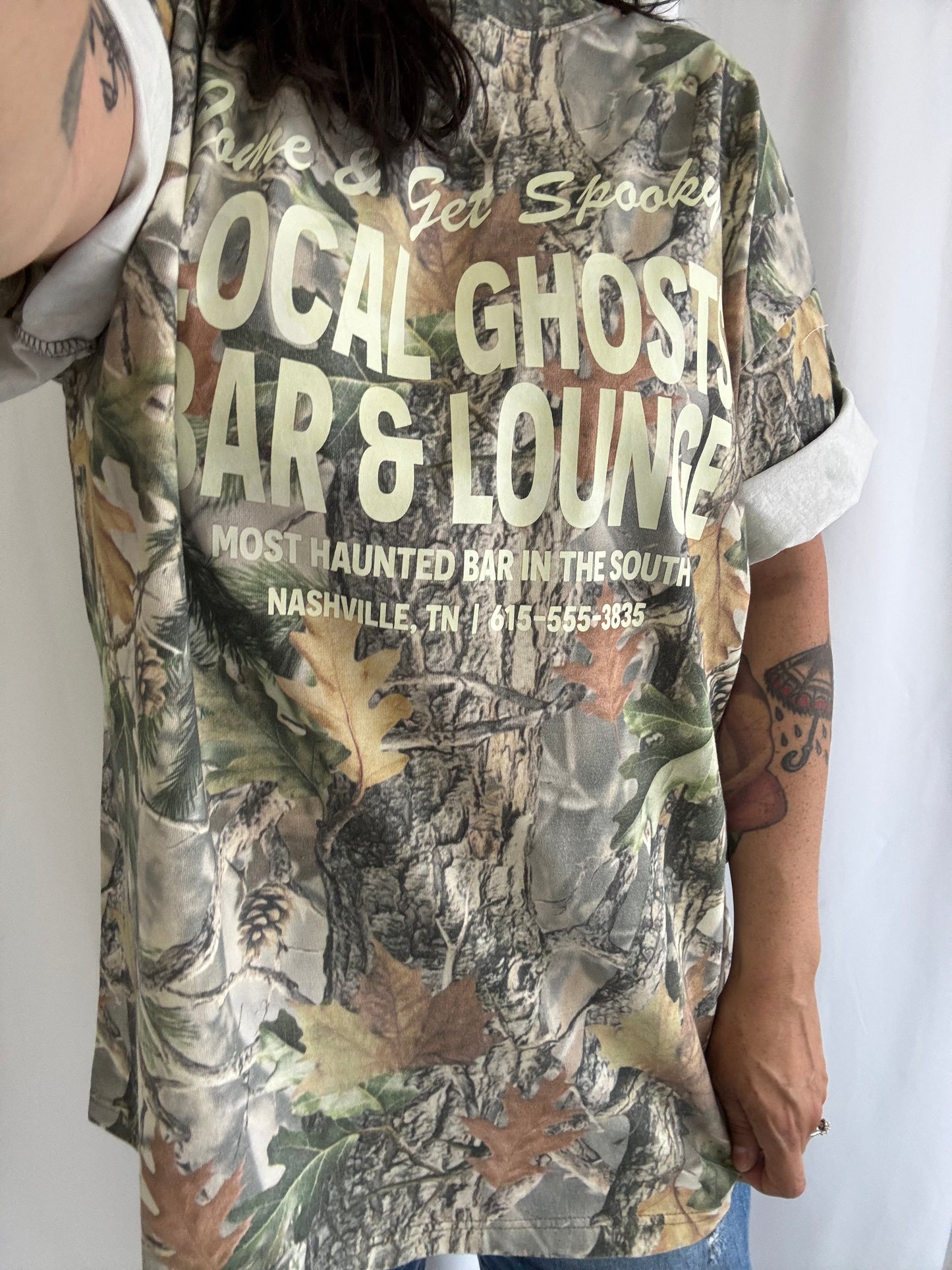 The Clandestine Underground - Local Ghosts Bar & Lounge, Spooky Oversized TShirt