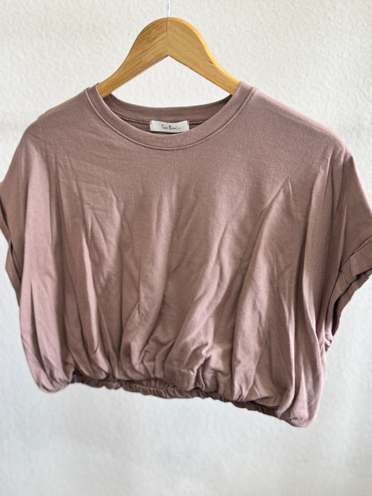 Tres Bien, Inc - COTTON SHIRRED CROP TOP