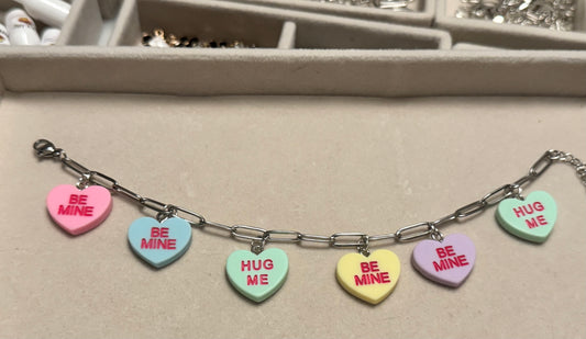 Sweethearts charm bracelet