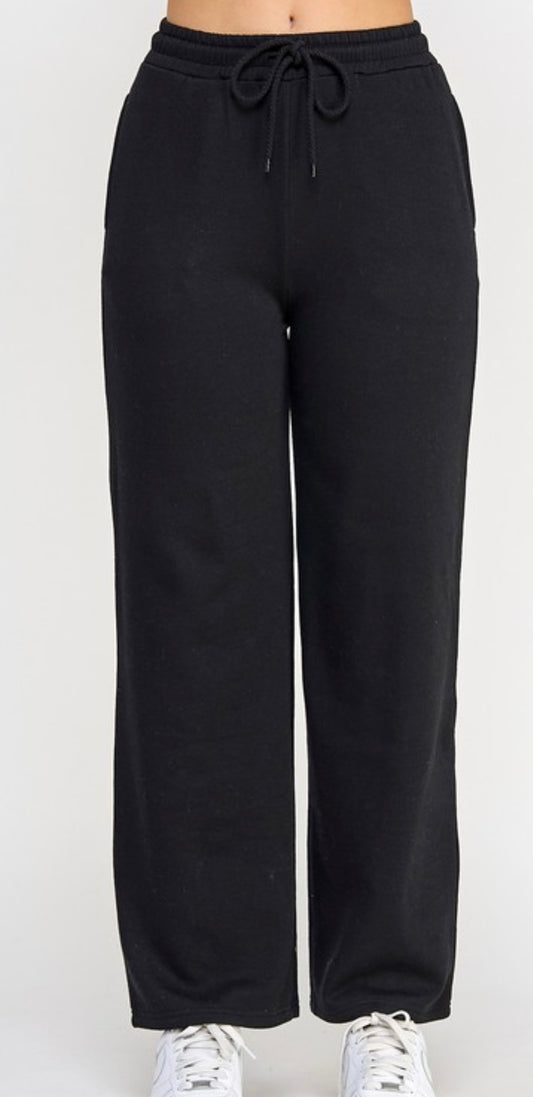 Reflex fleece straight leg high rise jogger