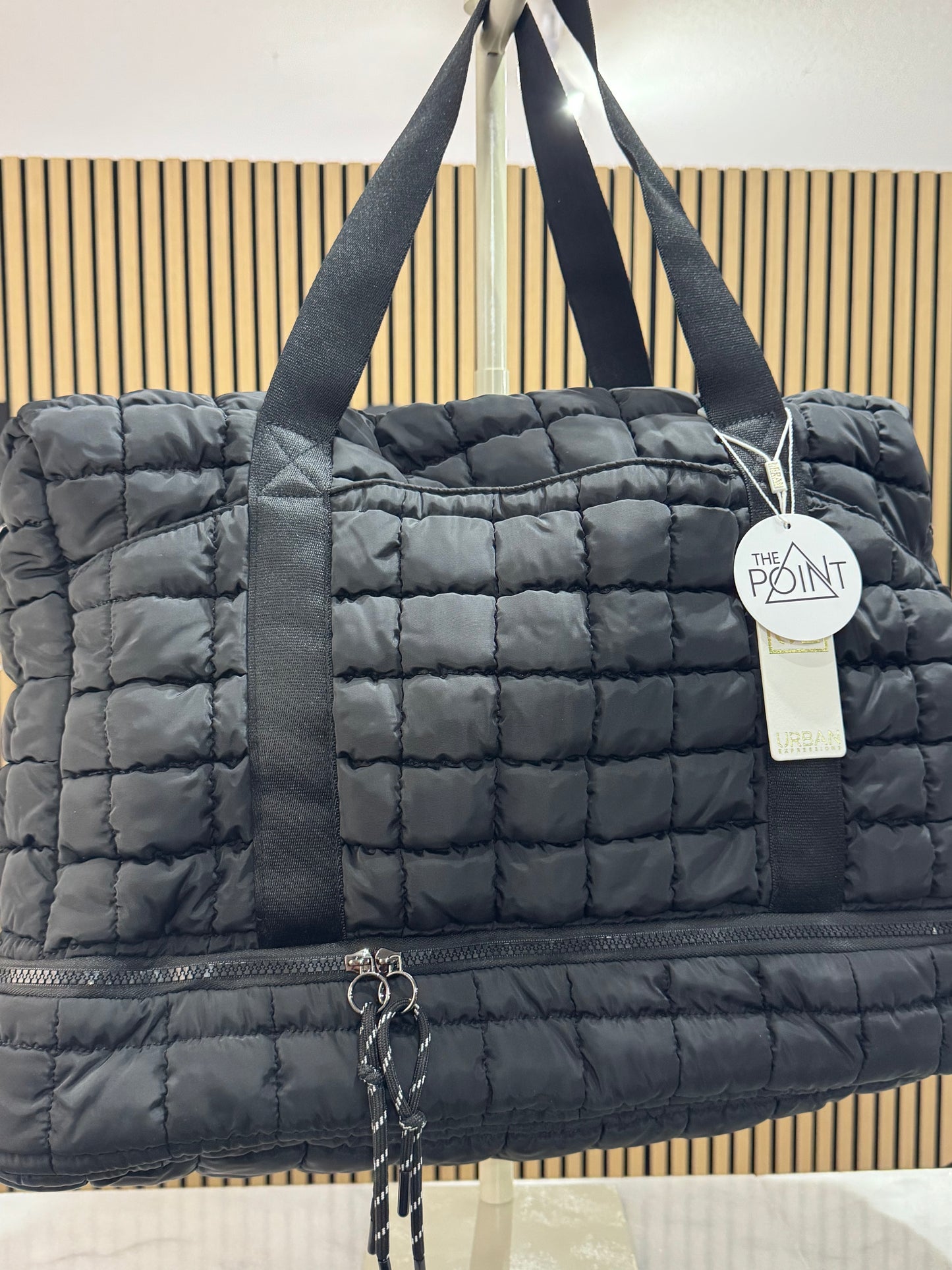 Urban Expressions - Globetrotter Quilted Nylon Puffer Travel Weekender