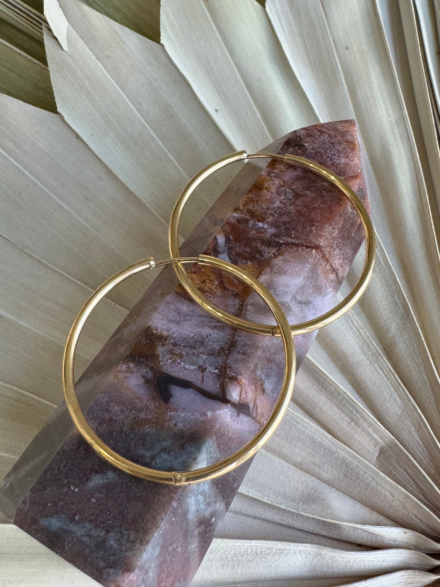 40 mm hoop earrings