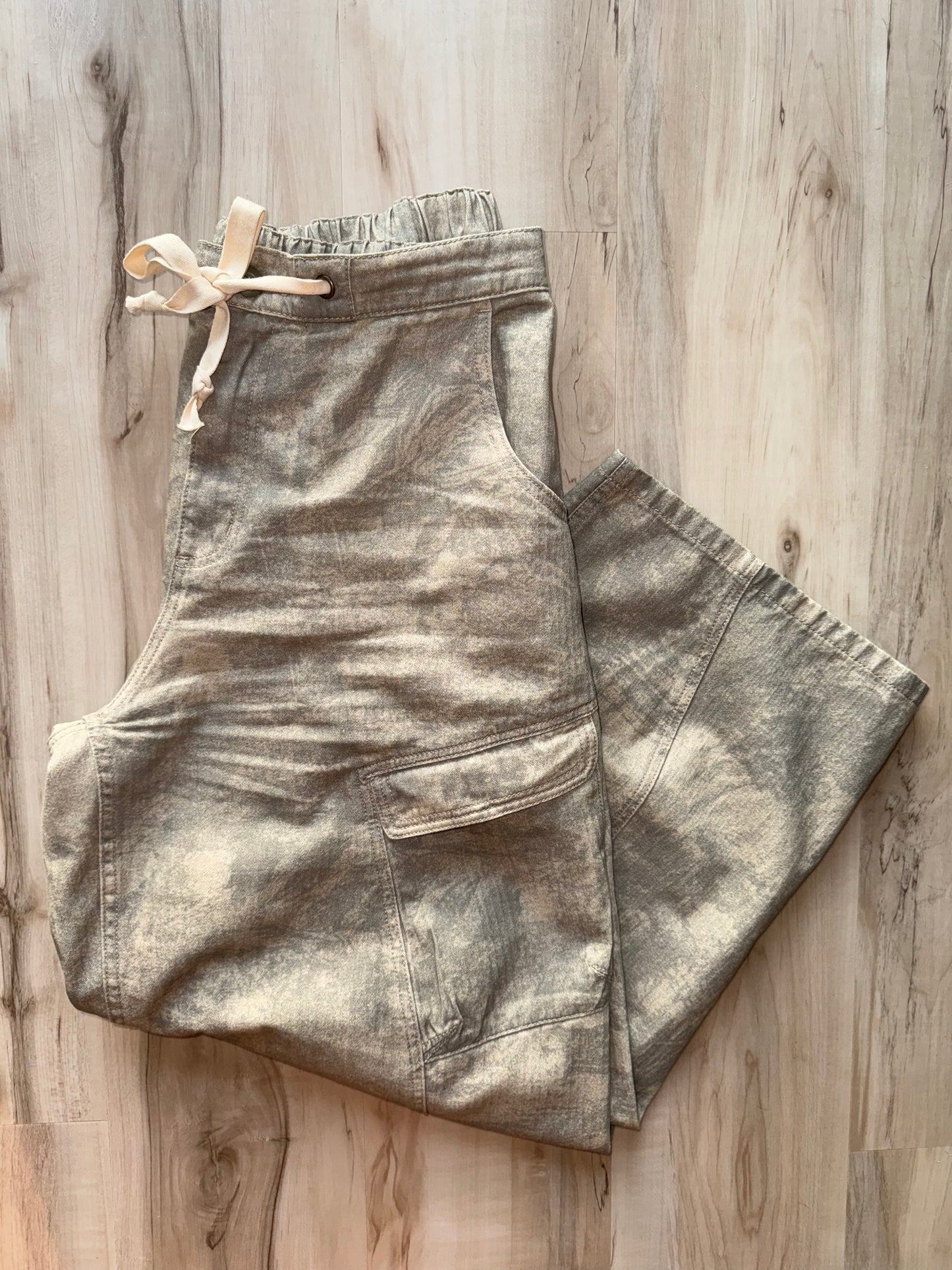 Such A Good Time brushed print cargo pant