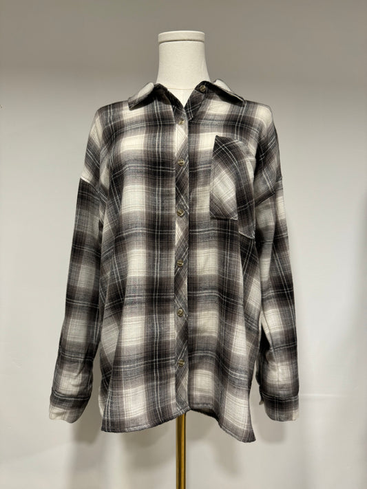 Be Cool charcoal flannel