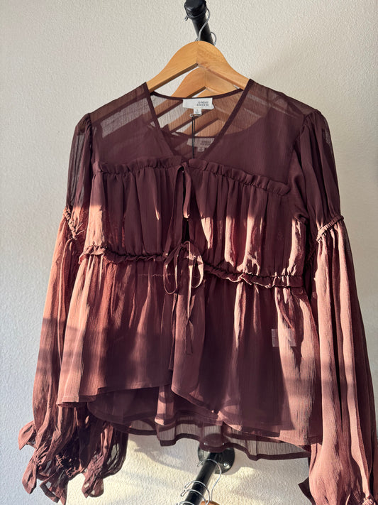 Sunday Edition chiffon flowy romantic blouse