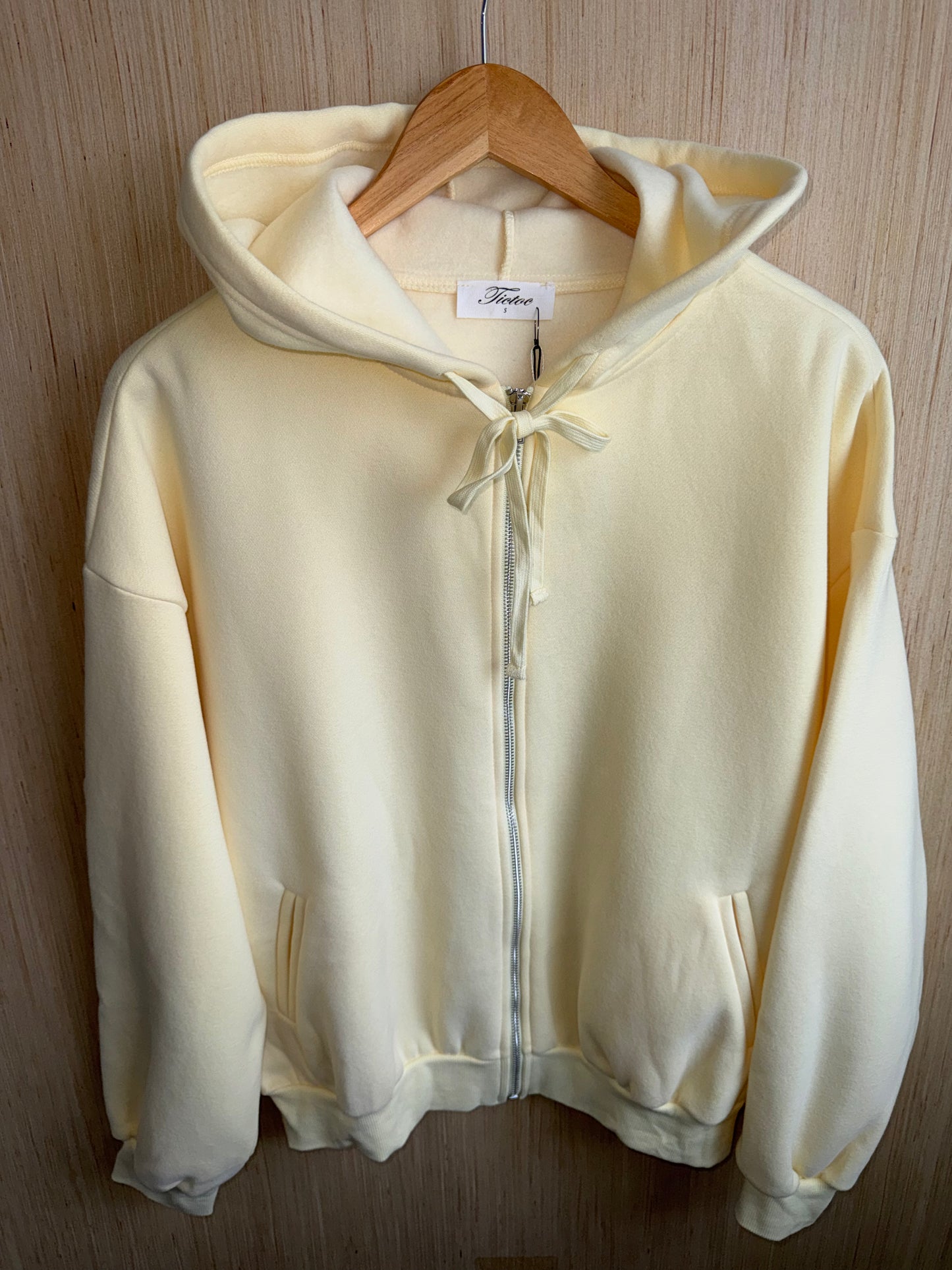 TICTOC - Plush Fleece Loose Fit Zip Up Hoodie