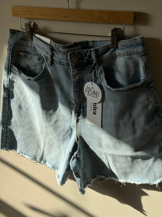 Mica Denim - PLUS SIZE Super High Rise Denim Shorts