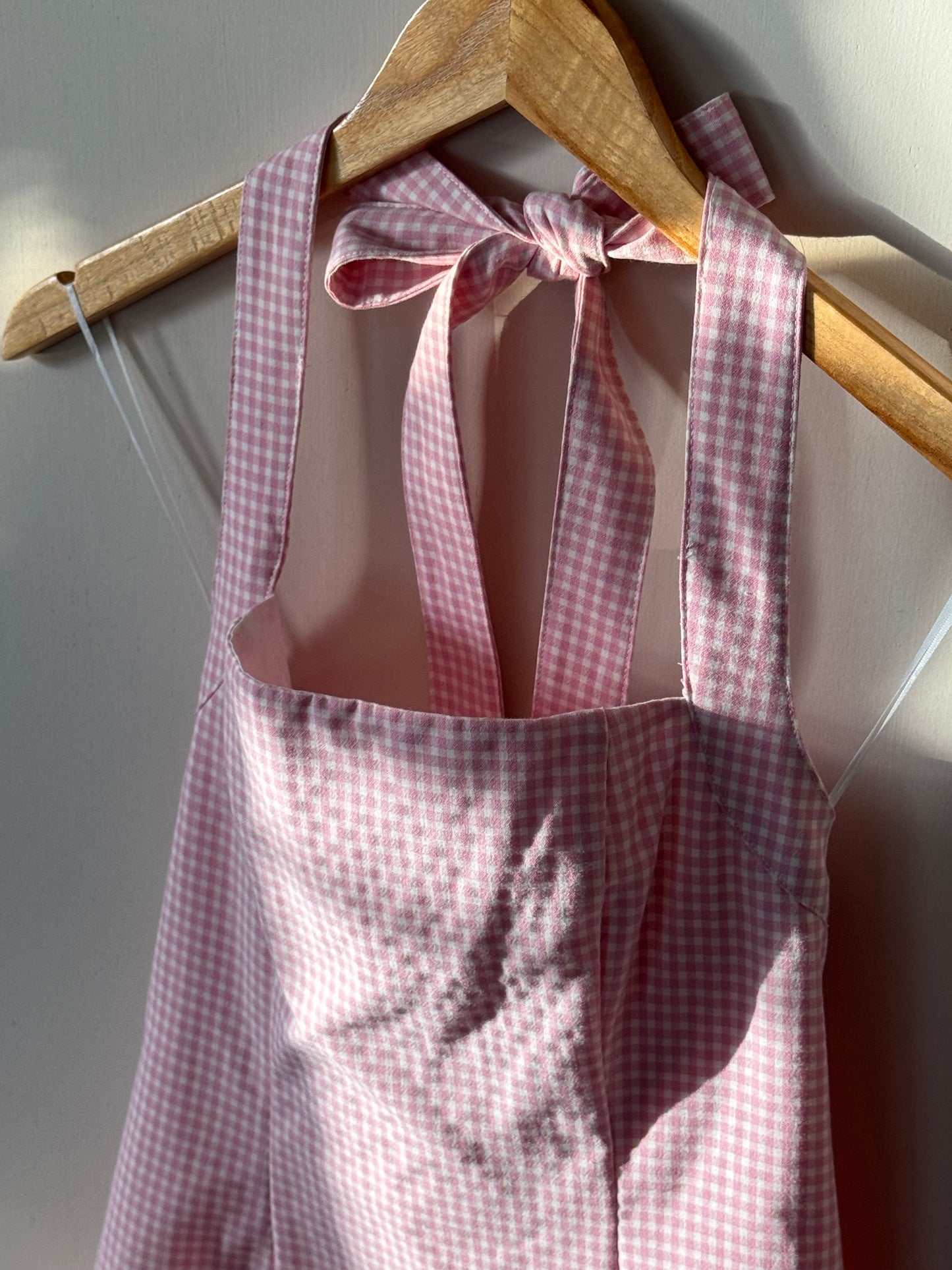 Le Lis - Pink Halter-neck Gingham Mini Dress