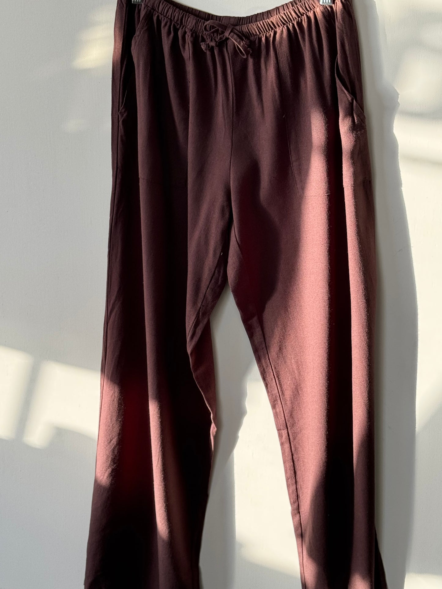 TicToc - Solstice Elastic Waistband Linen Pants w/ Pockets