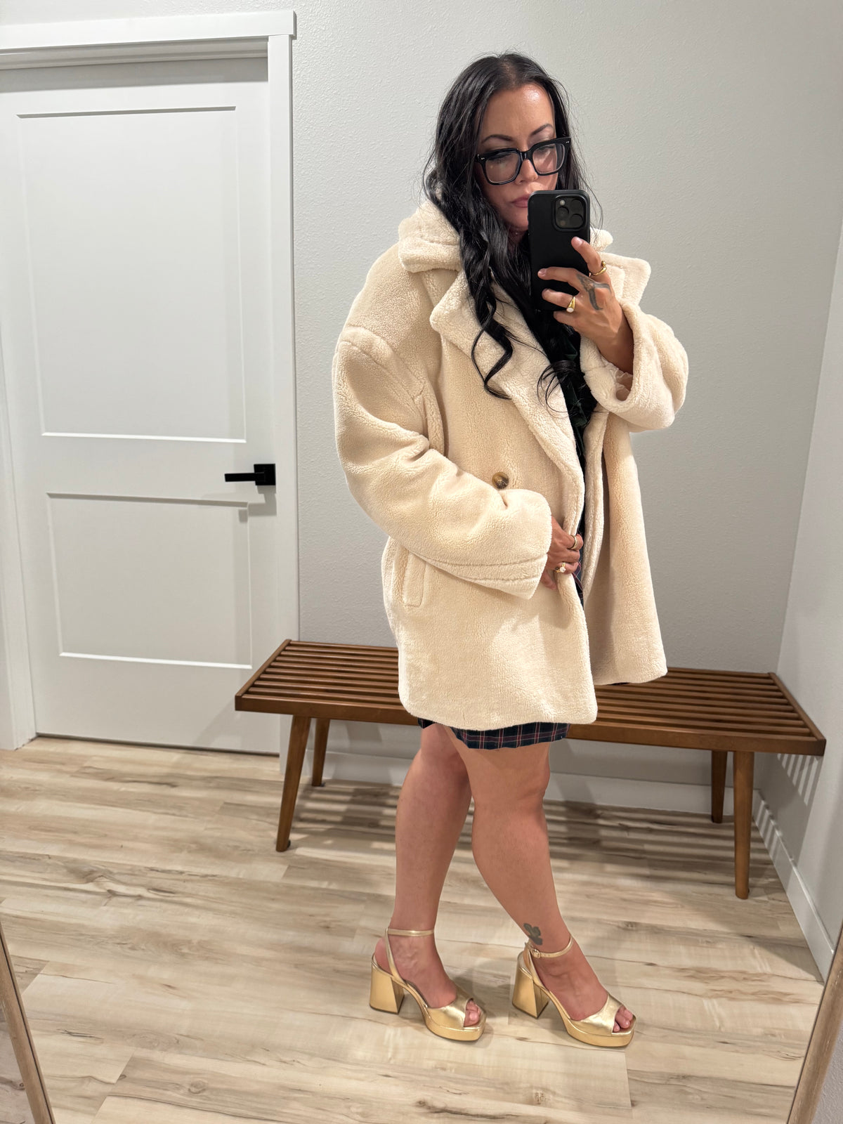 Can We Freeze Time teddy fur coat