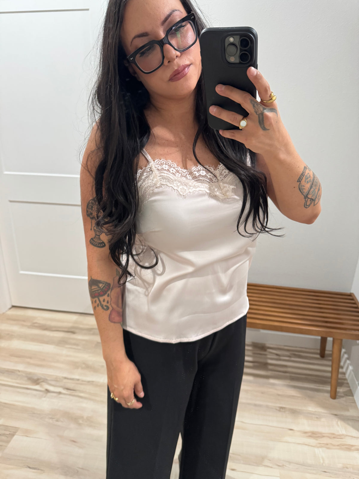 Thinking Of You soft lace trim cami