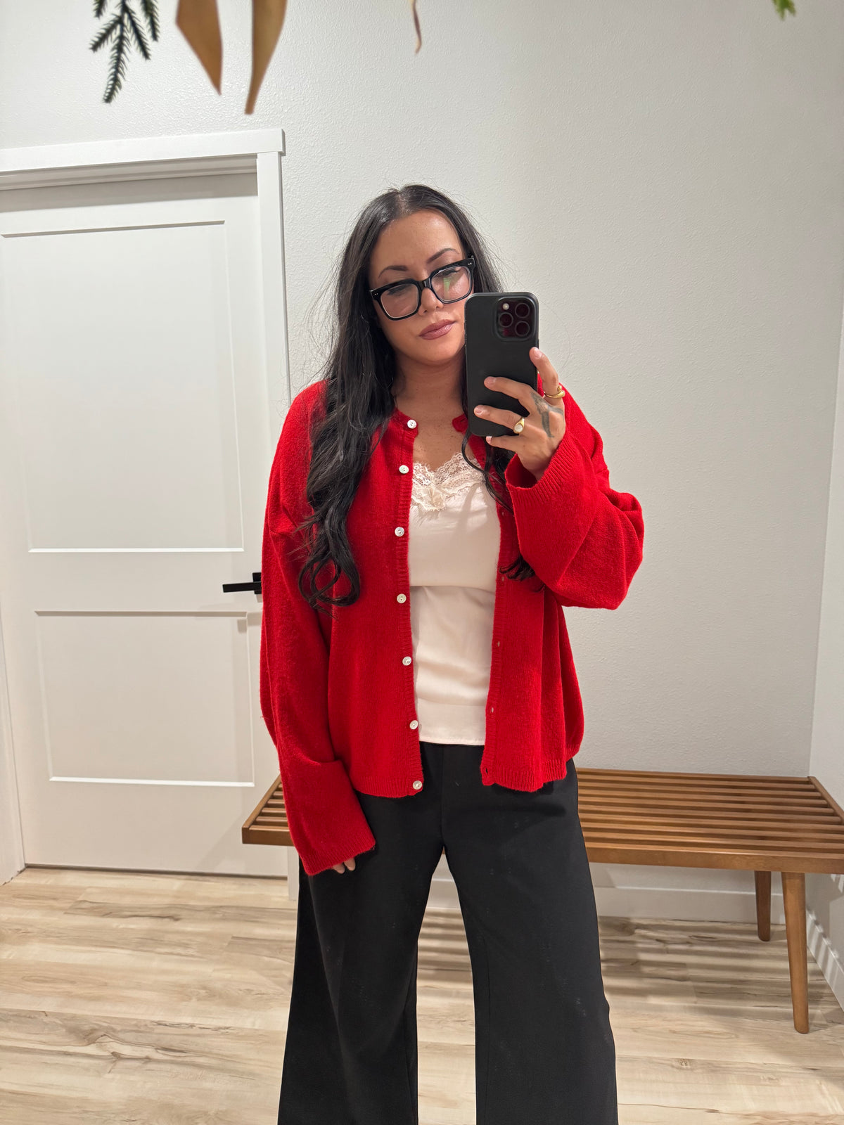 Fireside Nightcap button front oversized cardigan